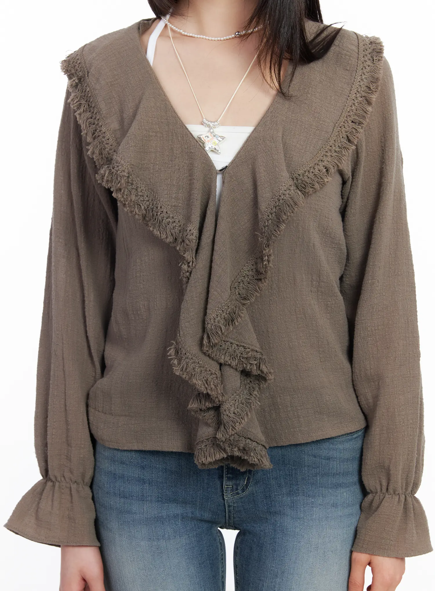 Romantic Ruffle Trimmed Blouse CM513 - Image 9