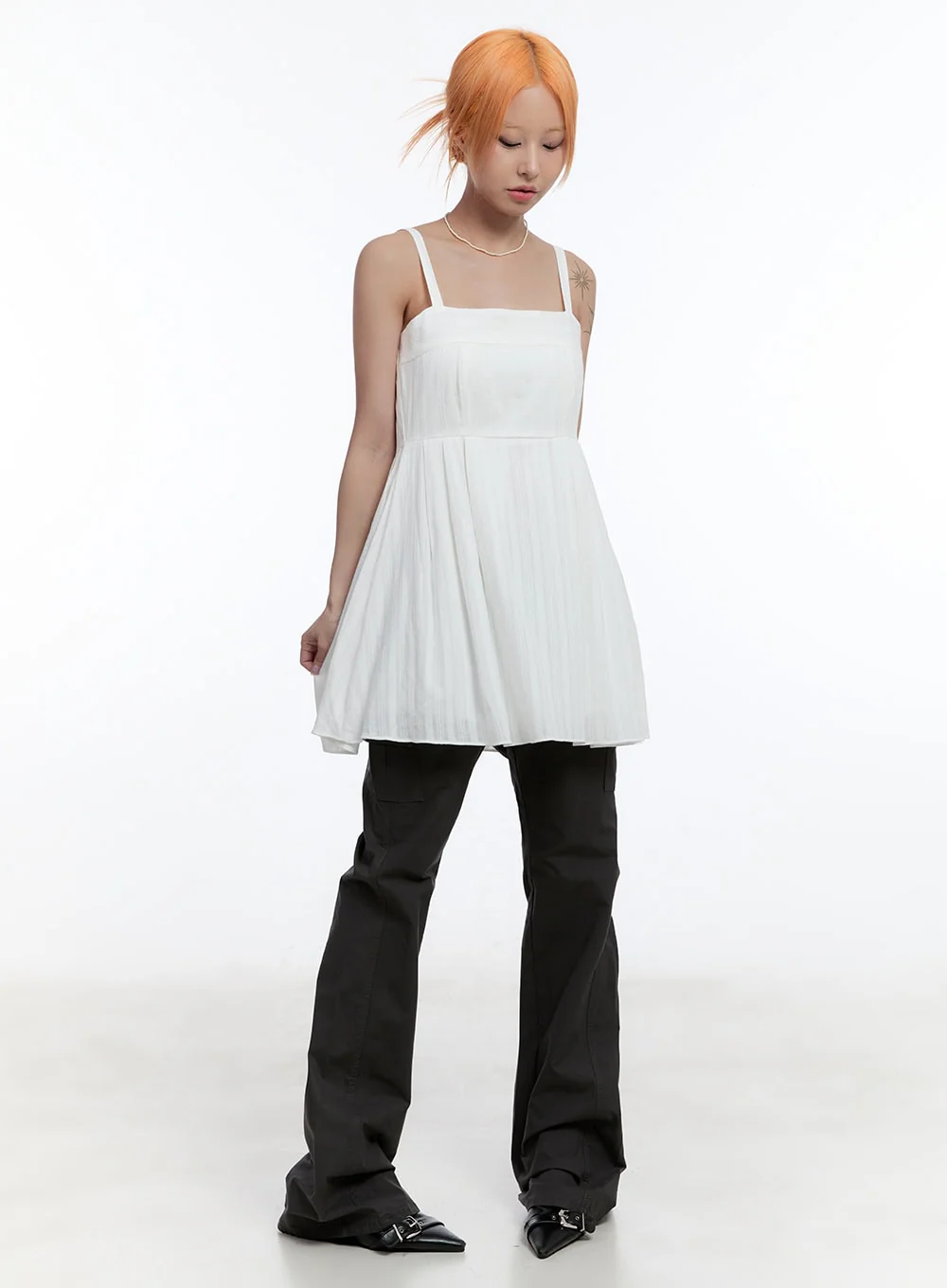 Rosy Flare Mini Dress CY530 - Image 2