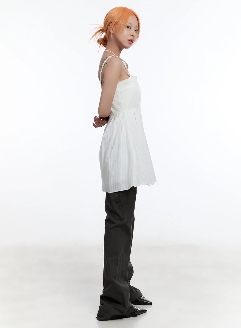 Rosy Flare Mini Dress CY530 - Image 3