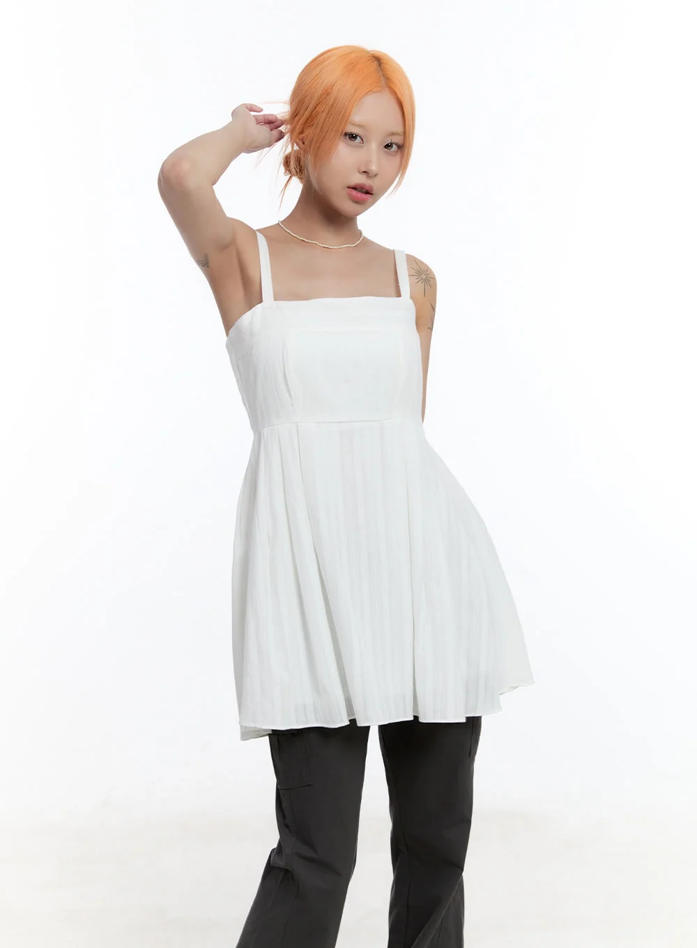 Rosy Flare Mini Dress CY530 - Image 9