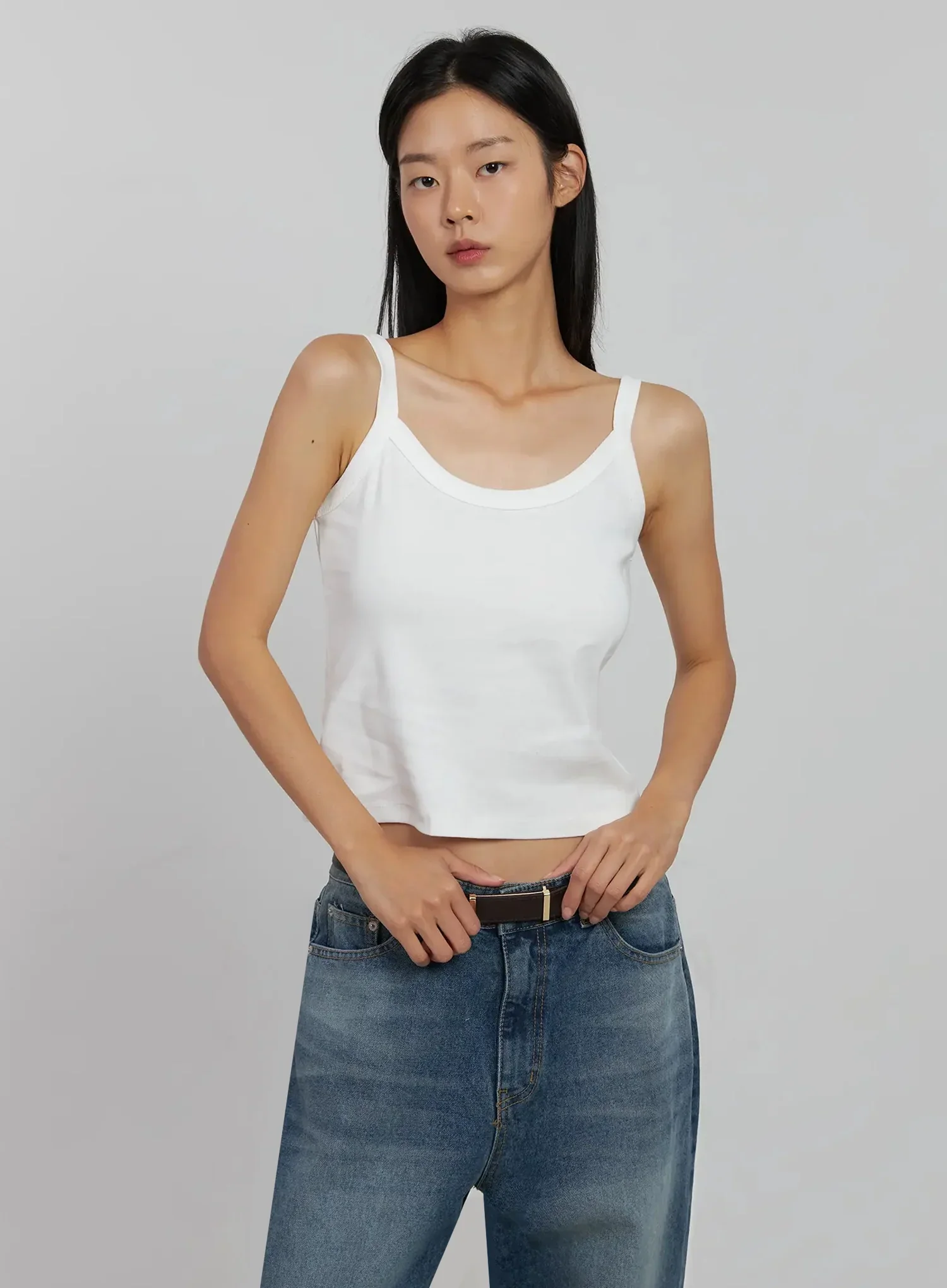 Round Neck Tank Top IJ508 - Image 2
