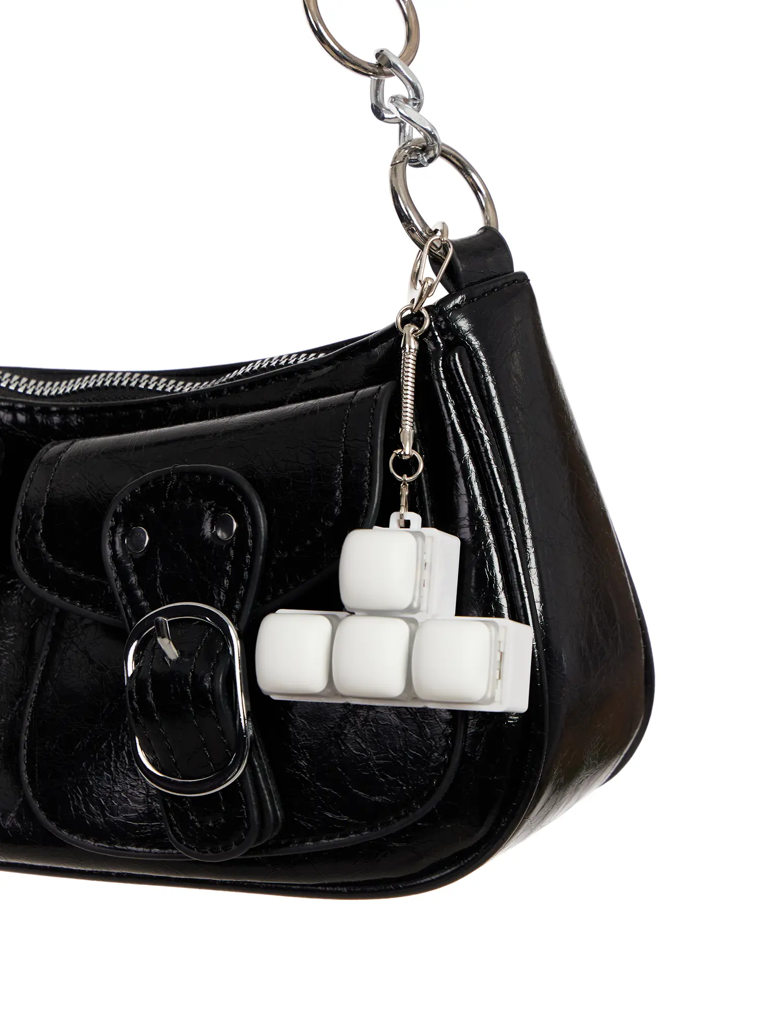Rounded Pebble Keycap Keyring IM527 - Image 3