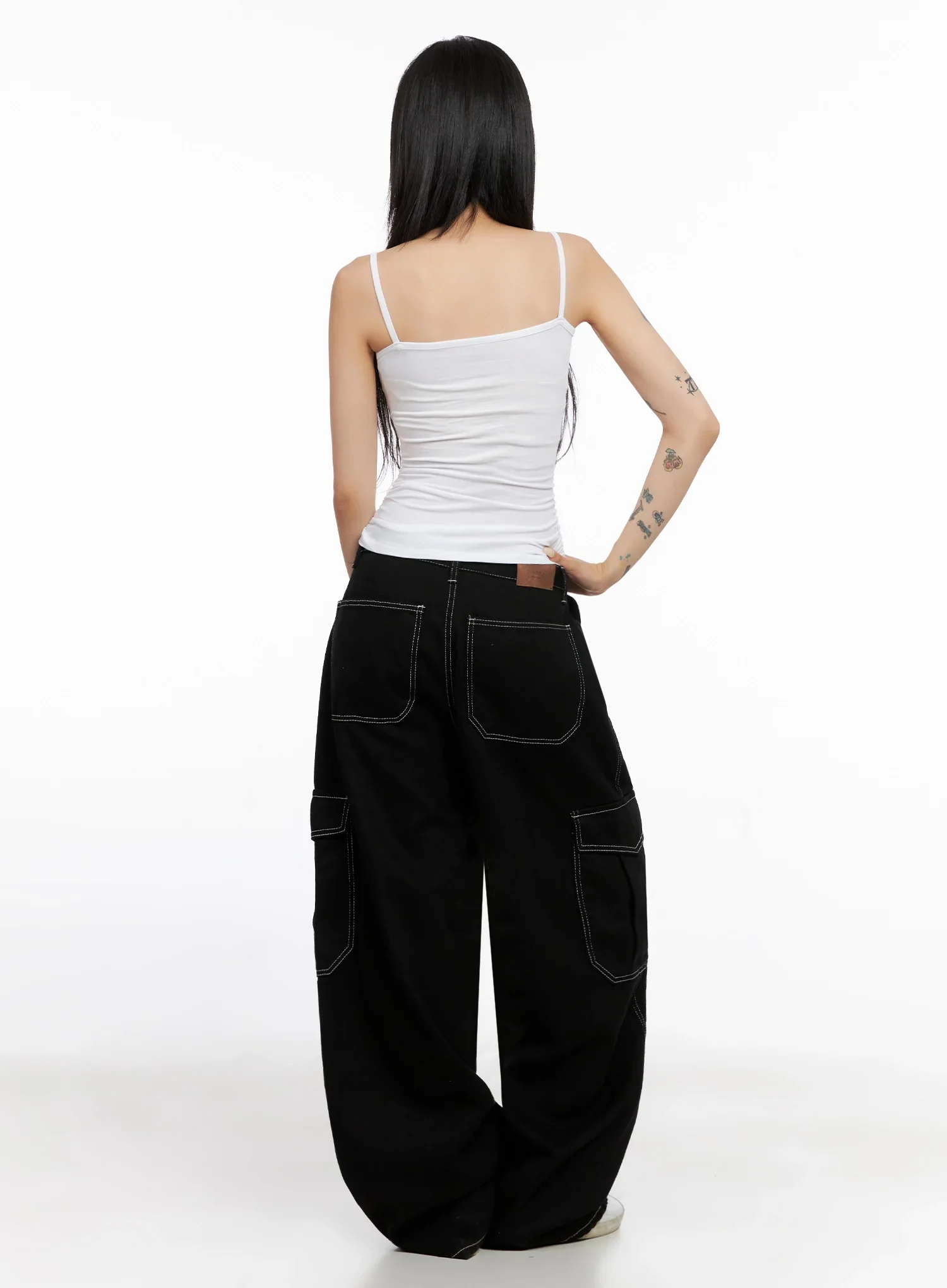 Ruche Detail Tank Top IS515 - Image 9