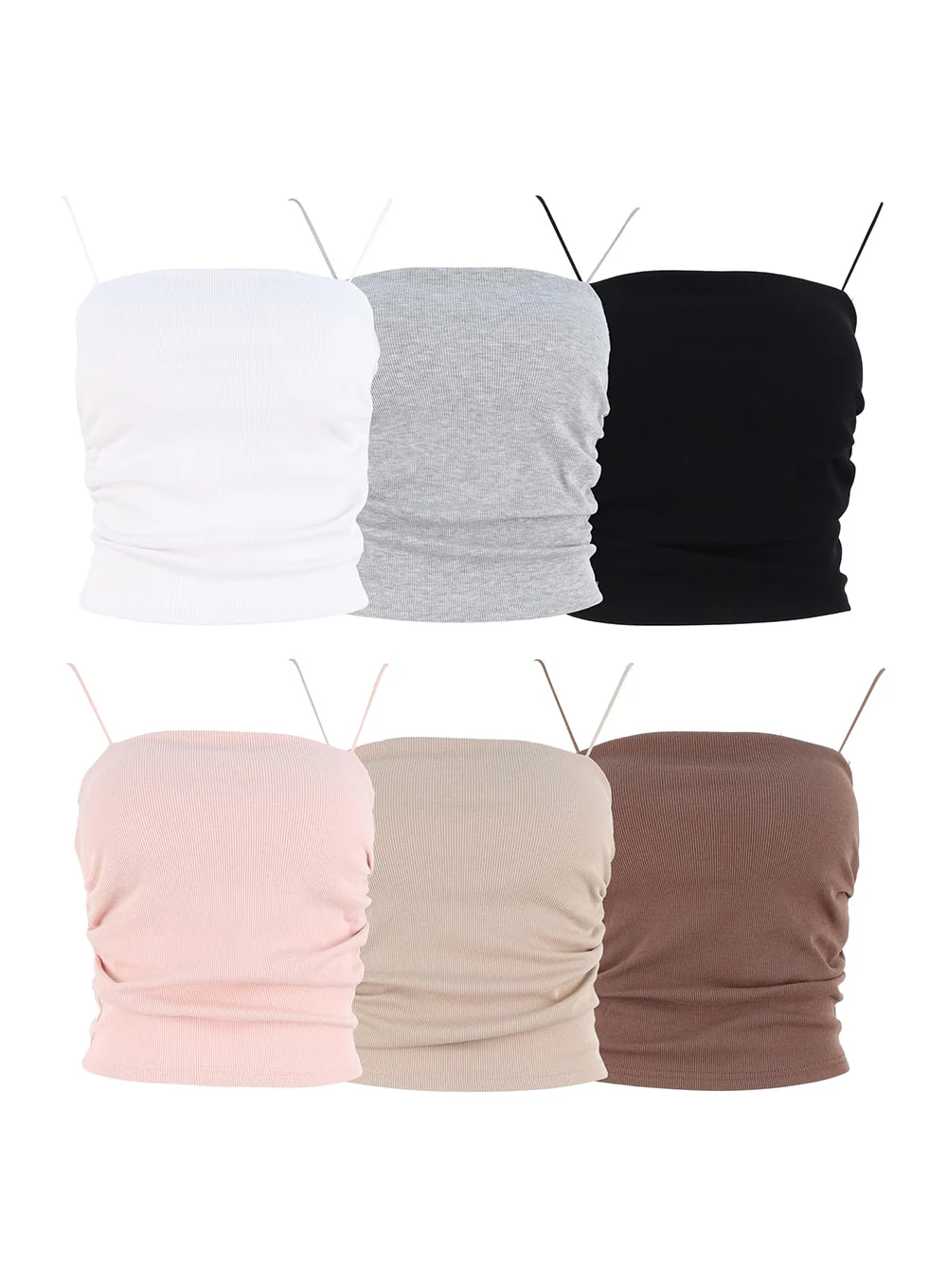 Ruched Bra Capped Camisole OS325 - Image 2