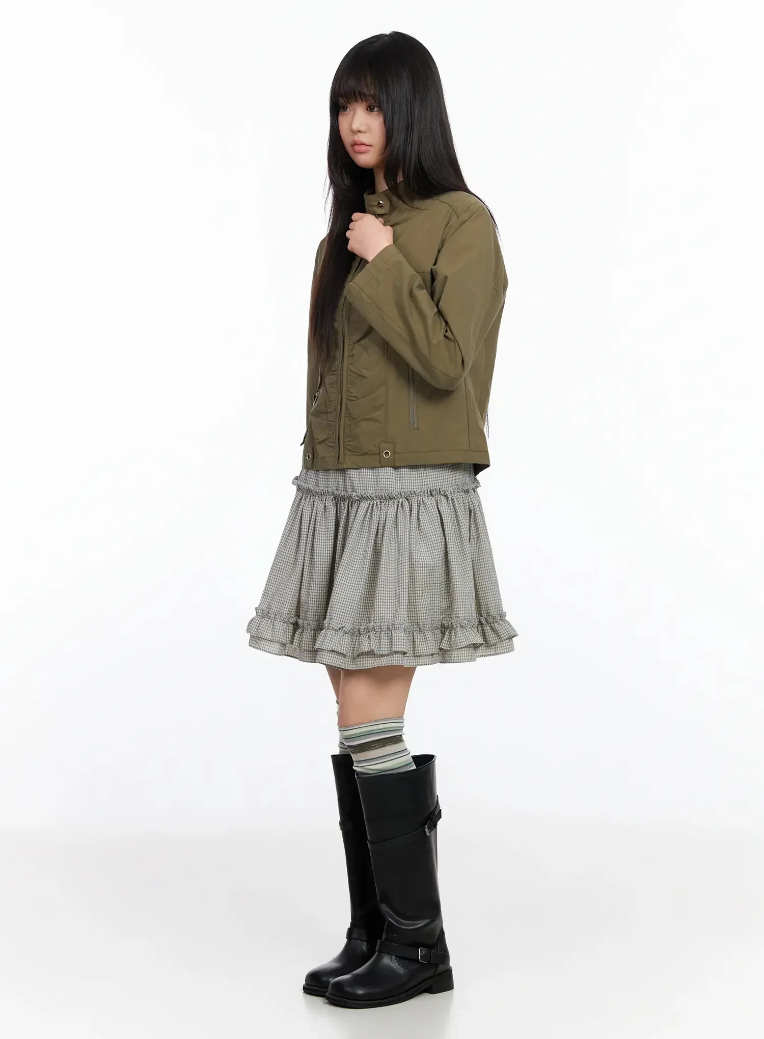 Ruched Detail Jacket IA523 - Image 5