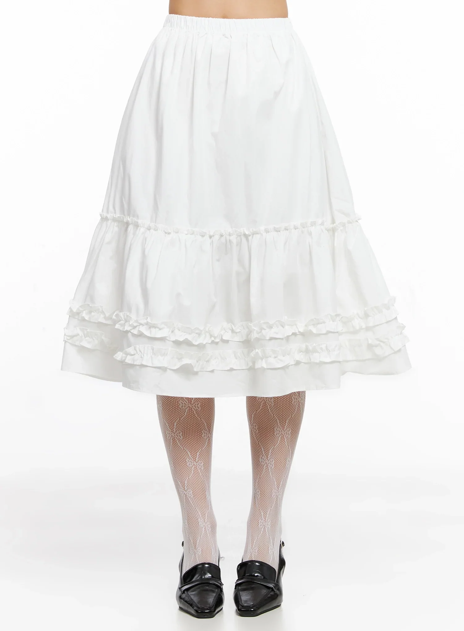 Ruffle Layered Midi Skirt IG527 - Image 5