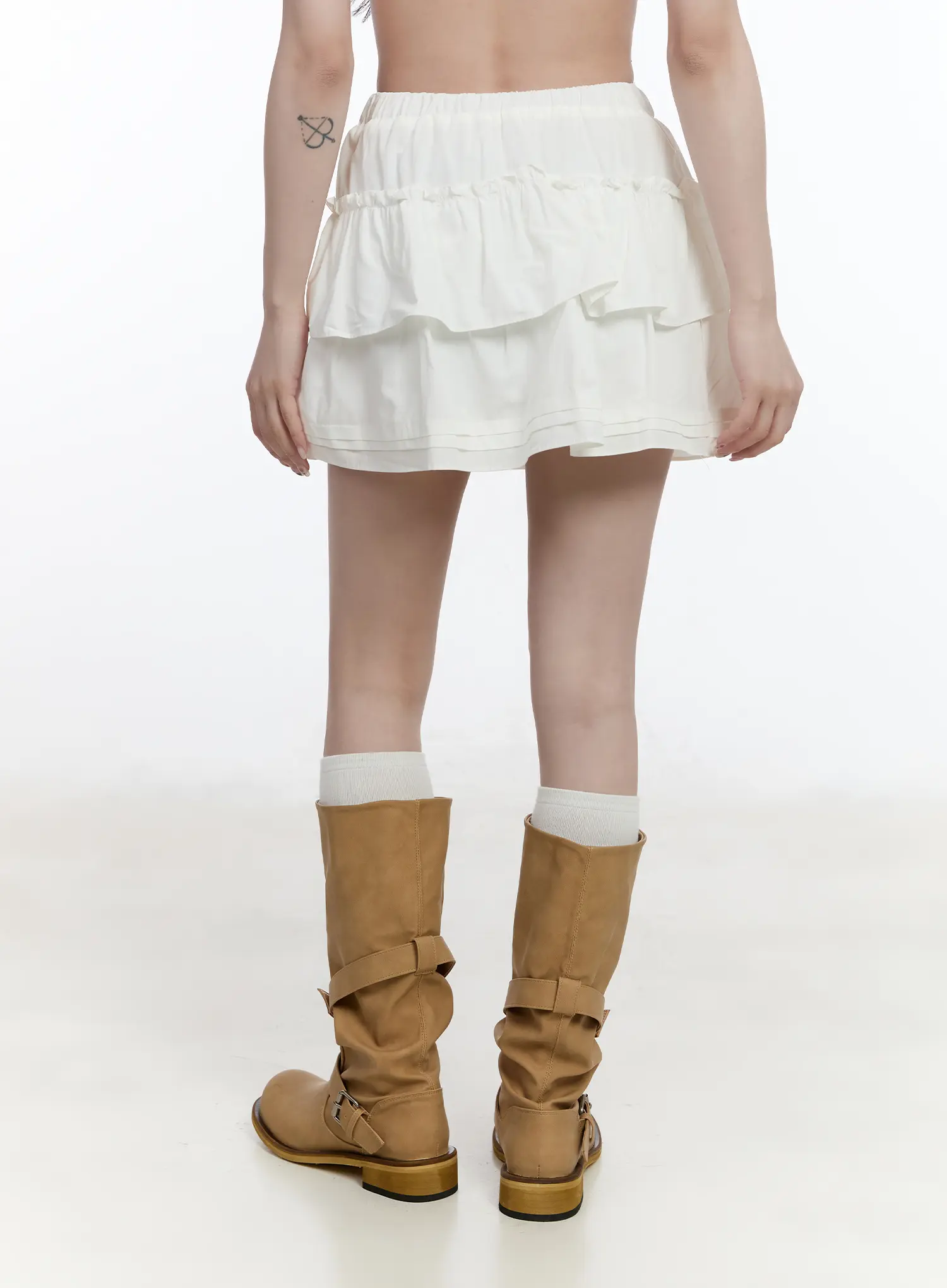 Ruffle Layered Mini Skirt CA502 - Image 6