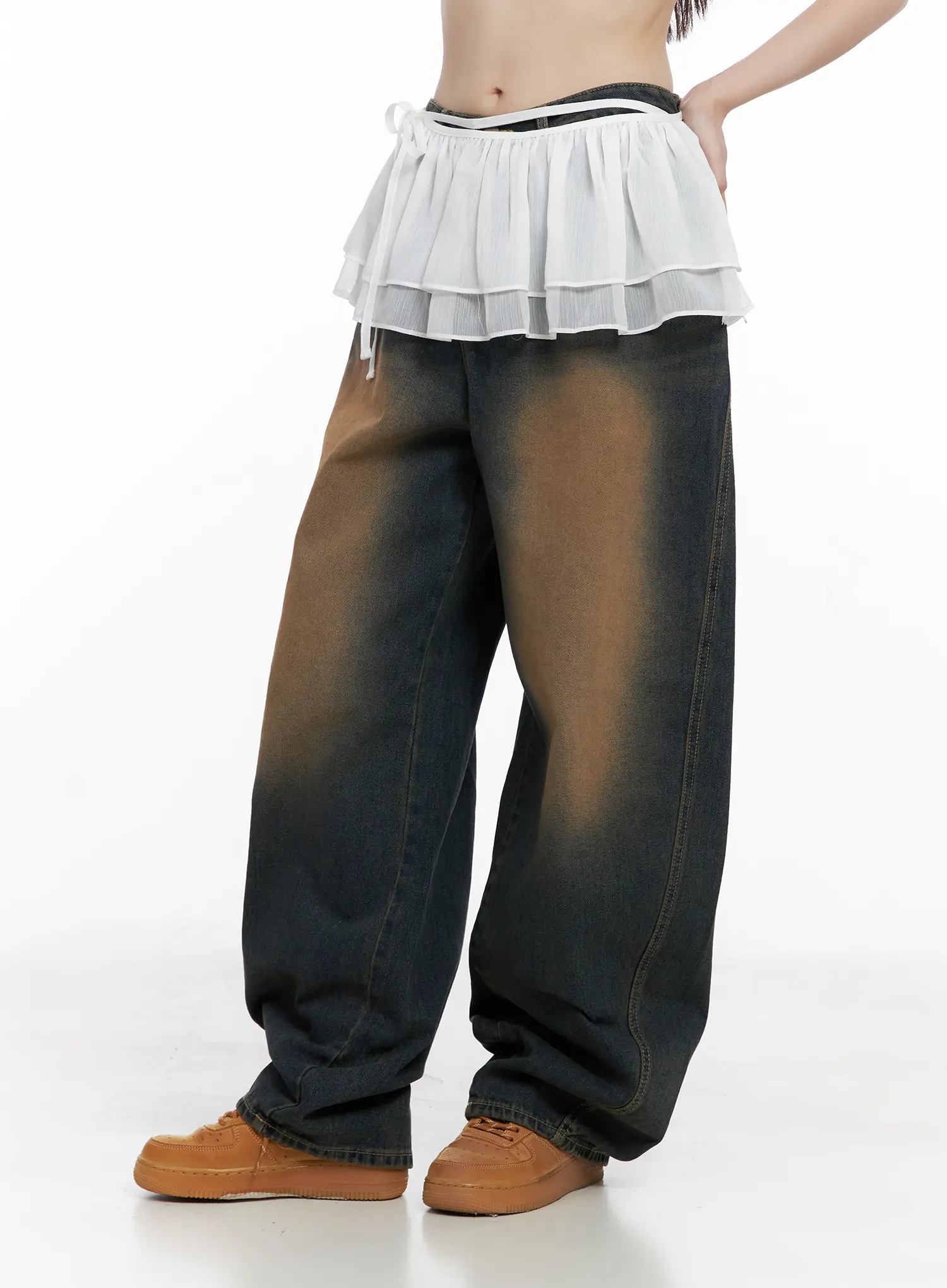 Ruffle Layered Mini Skirt CG519 - Image 4