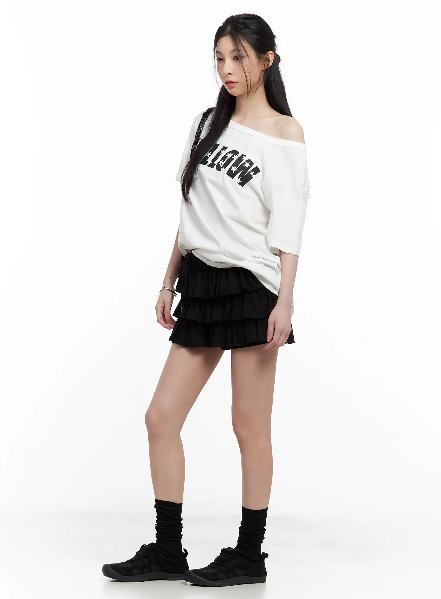 Ruffle Layered Mini Skirt CL501 - Image 15