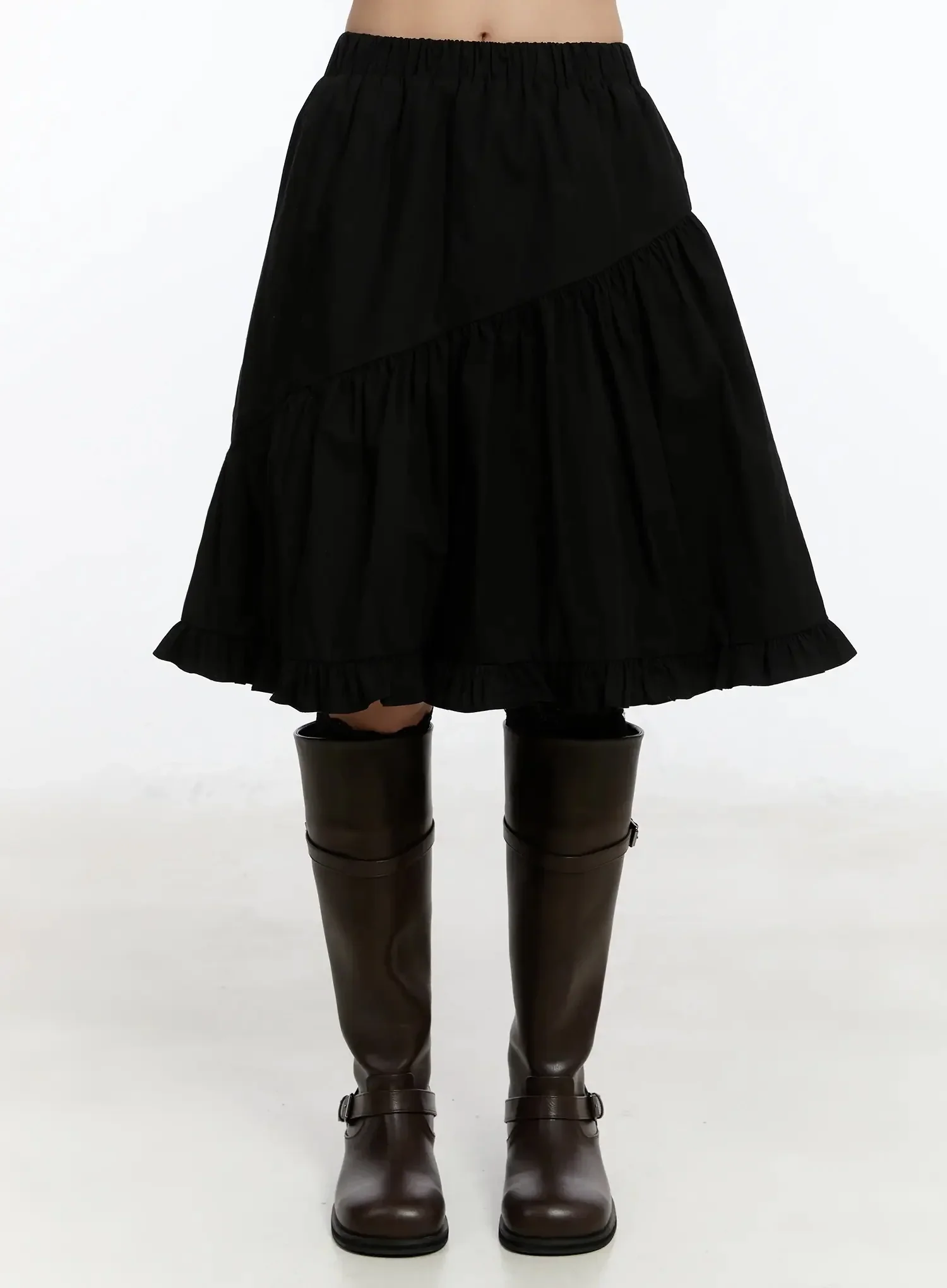 Ruffle Midi Skirt IM509