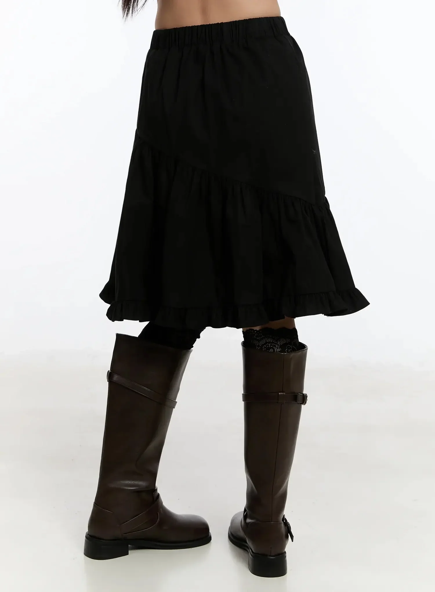 Ruffle Midi Skirt IM509 - Image 11
