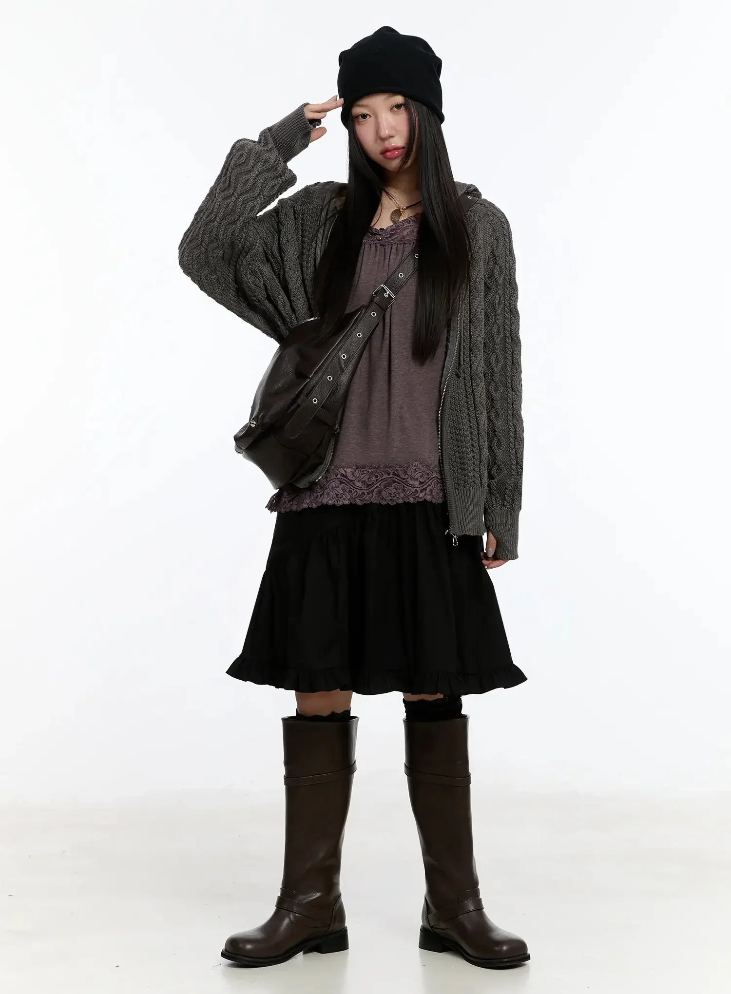 Ruffle Midi Skirt IM509 - Image 2