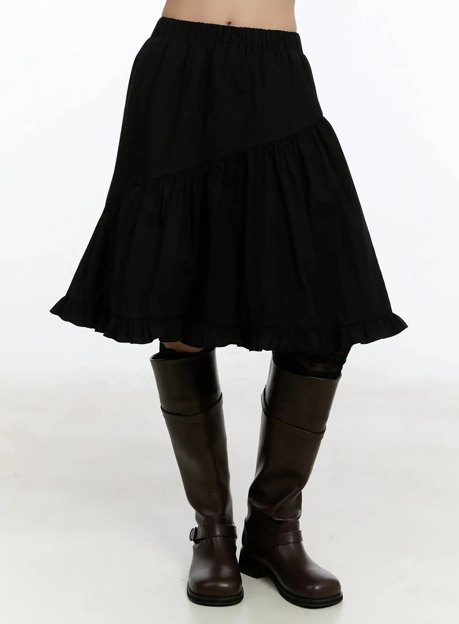 Ruffle Midi Skirt IM509 - Image 5
