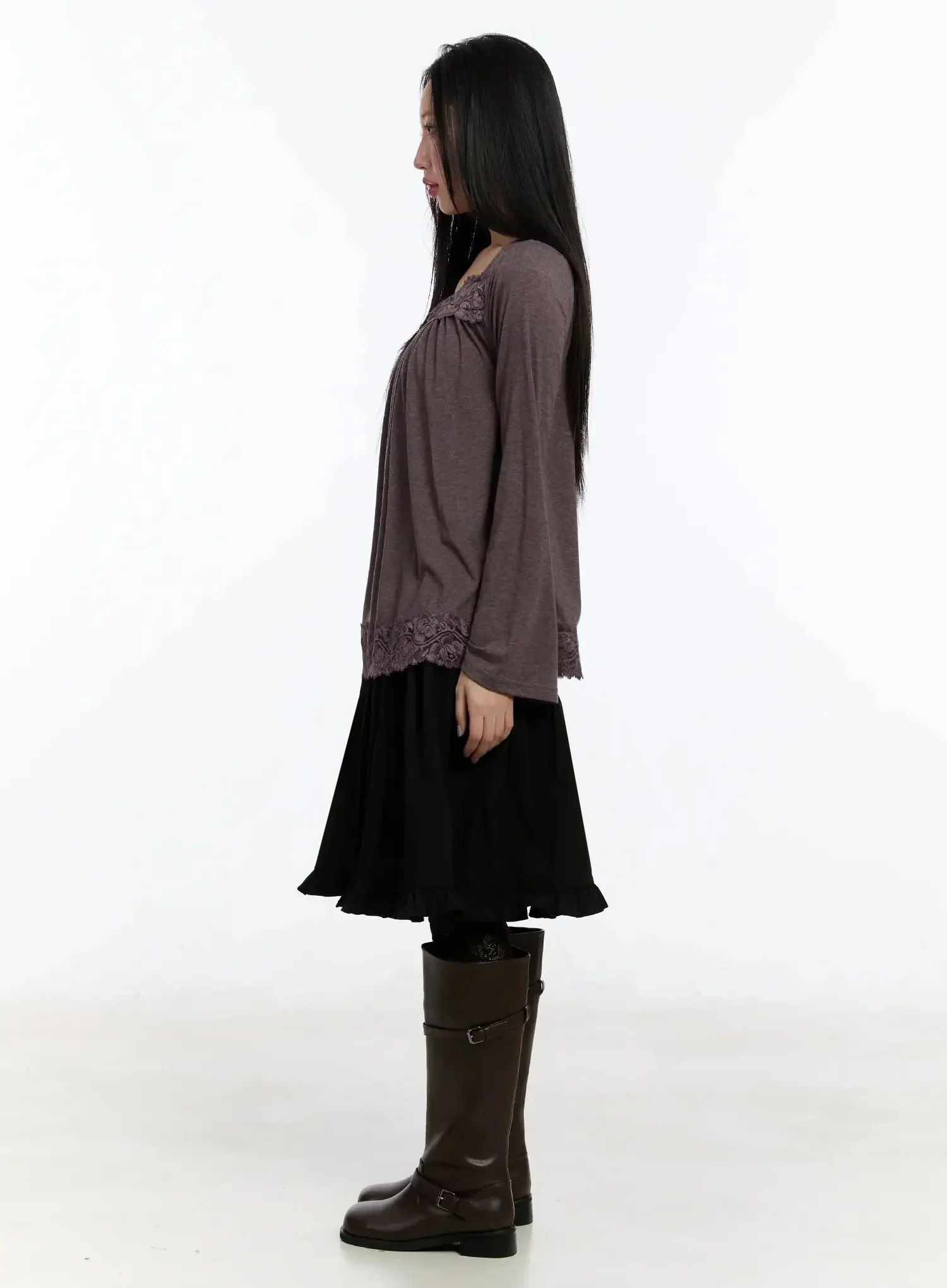 Ruffle Midi Skirt IM509 - Image 7