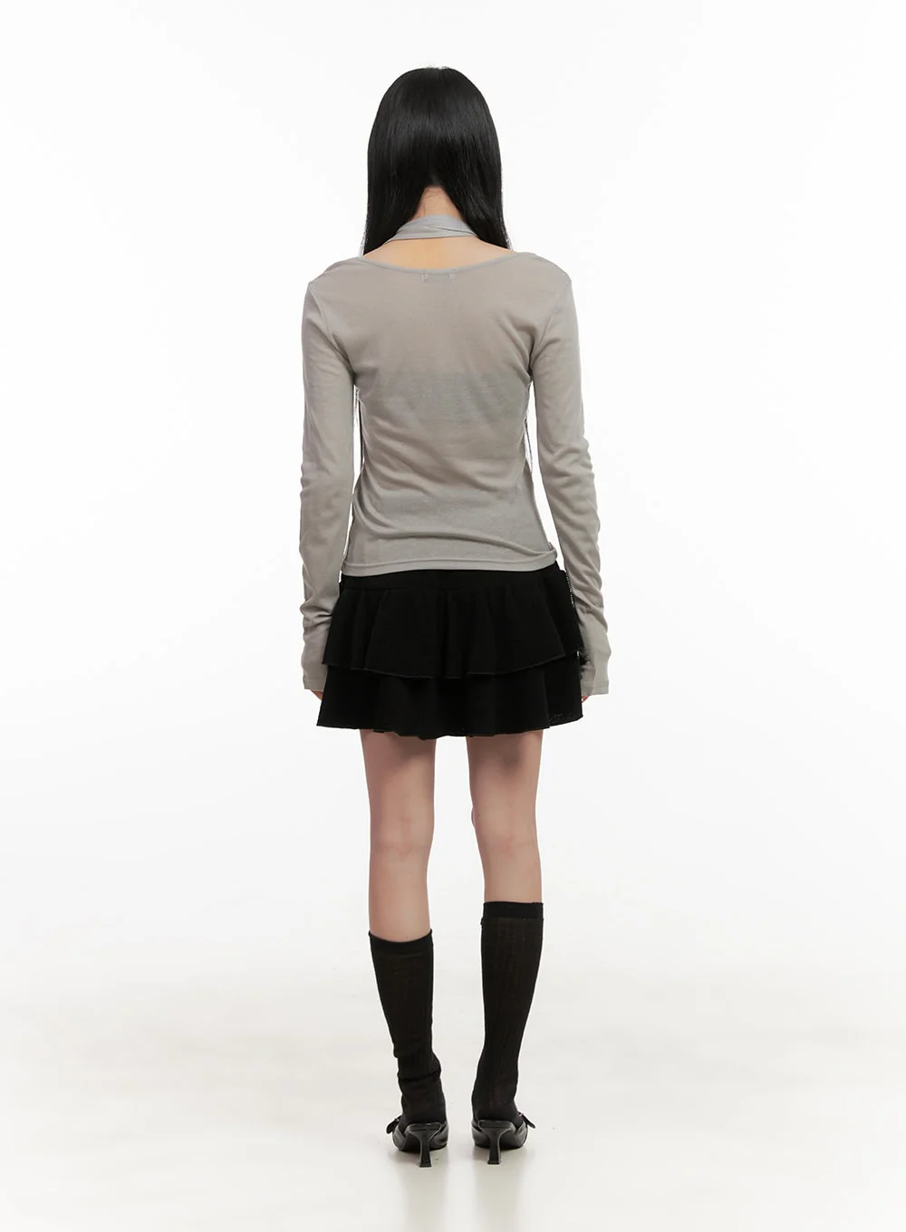Ruffle Soft Touch Mini Skirt CD404 - Image 4