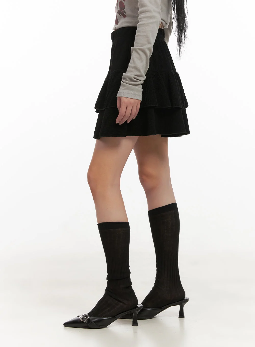 Ruffle Soft Touch Mini Skirt CD404 - Image 5