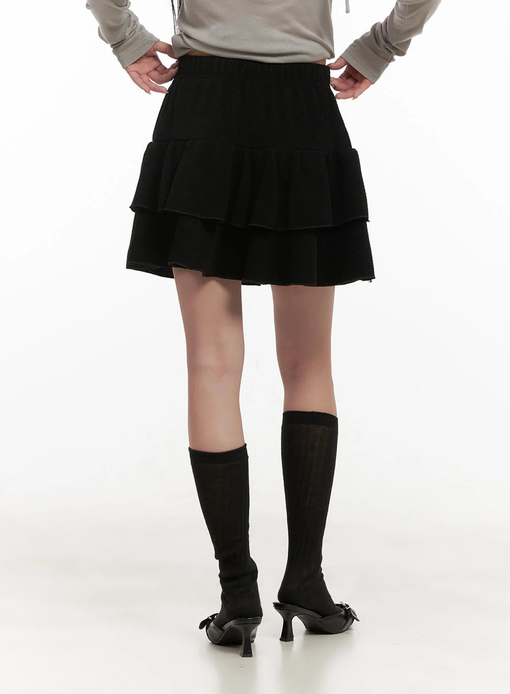 Ruffle Soft Touch Mini Skirt CD404 - Image 6