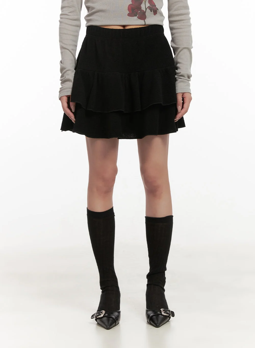 Ruffle Soft Touch Mini Skirt CD404 - Image 7