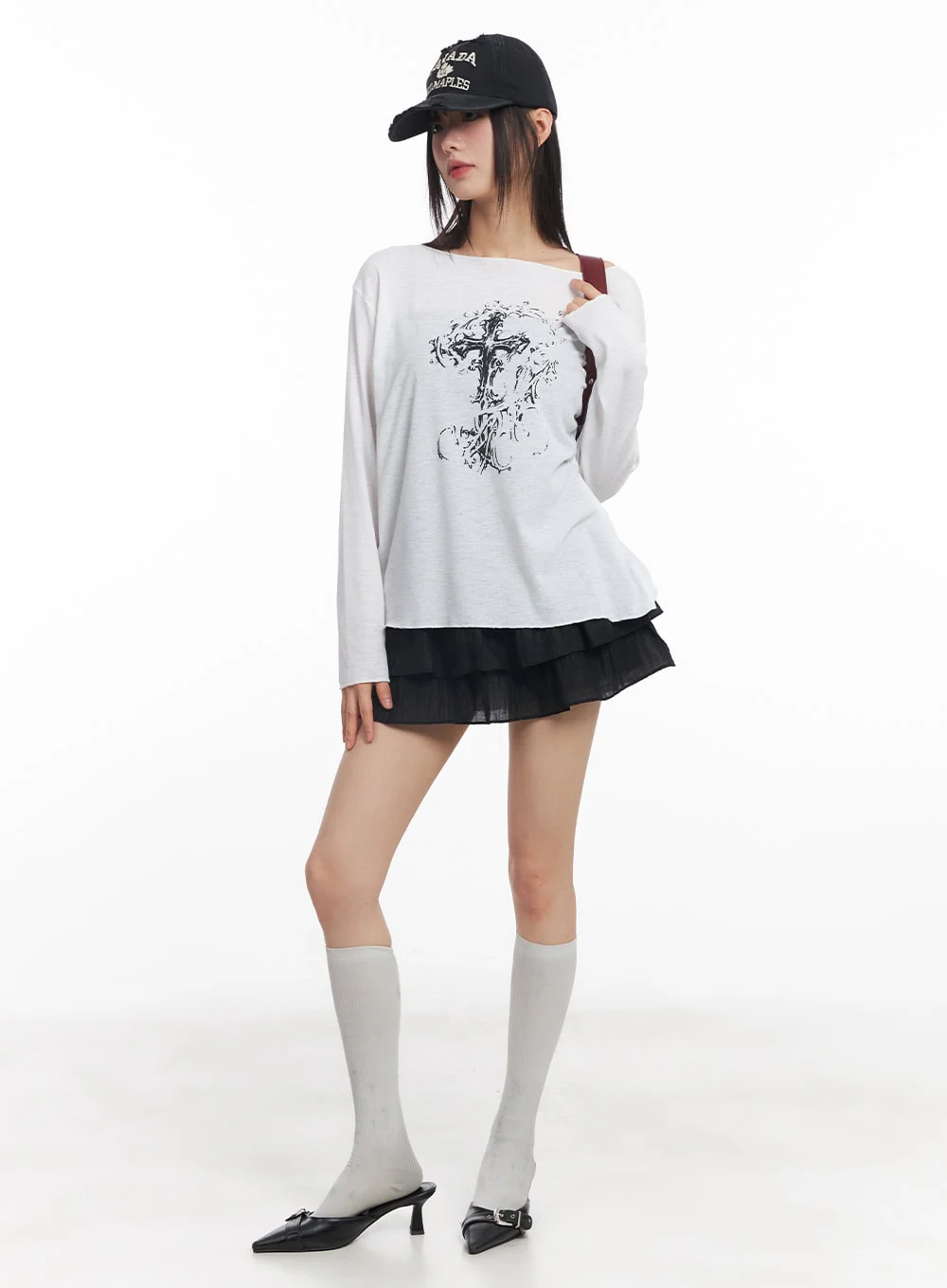 Ruffle Tiered Mini Skirt CY514 - Image 2