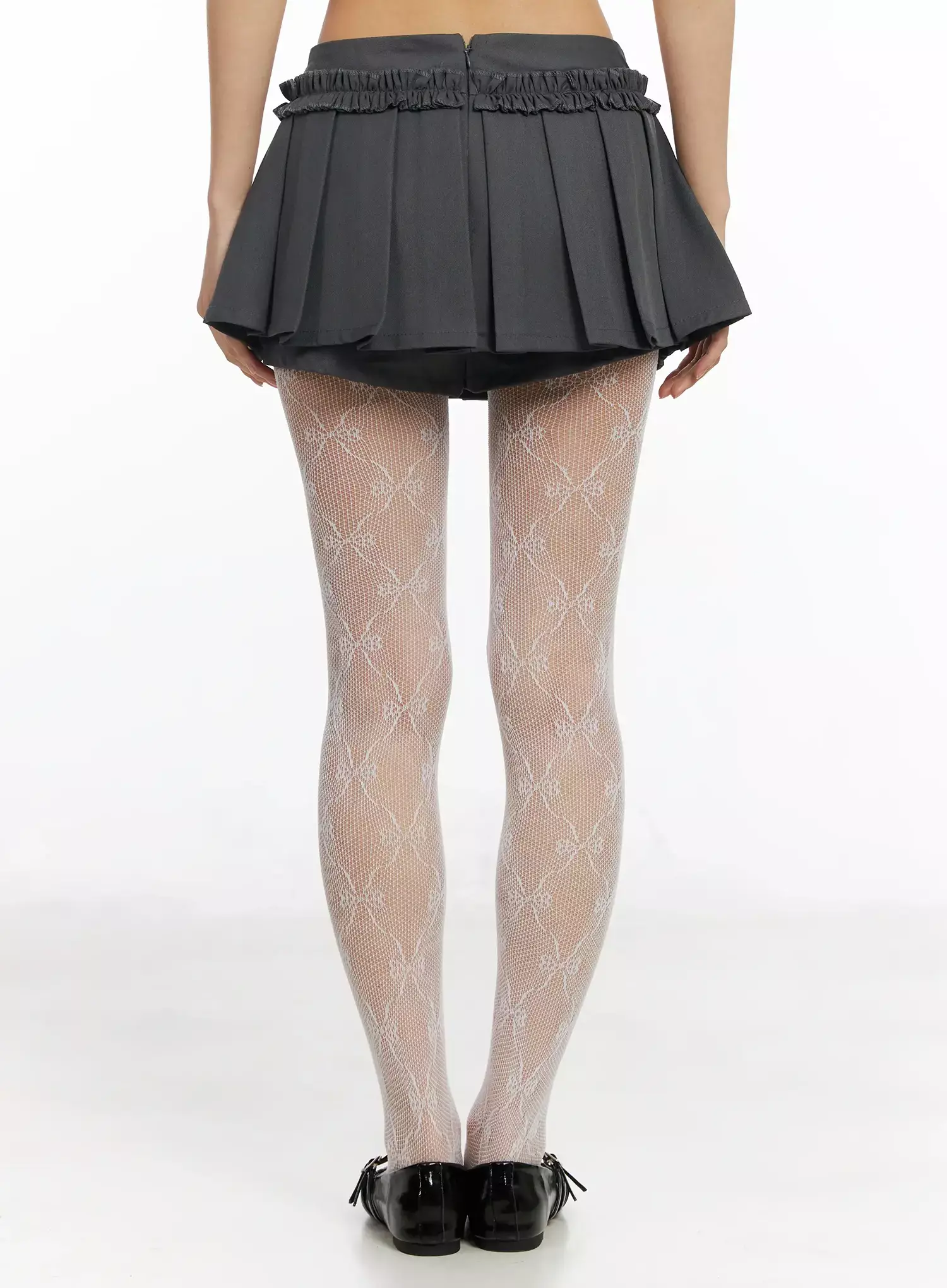 Ruffled Pleated Mini Skirt IA508 - Image 11