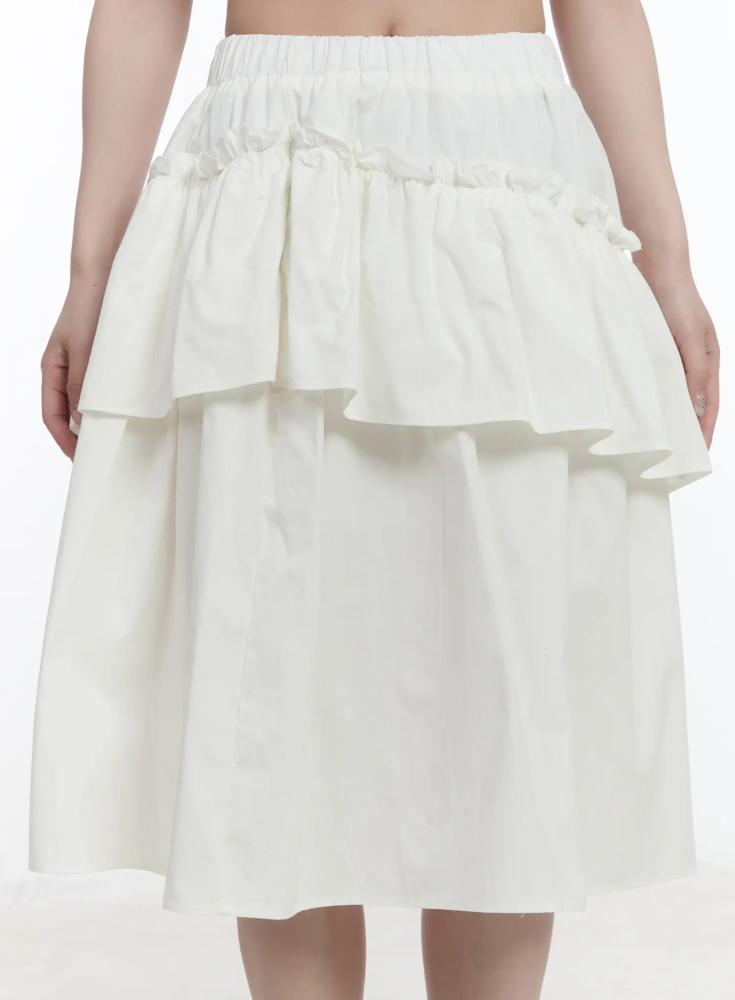 Ruffled Tiered Midi Skirt CA503 - Image 8