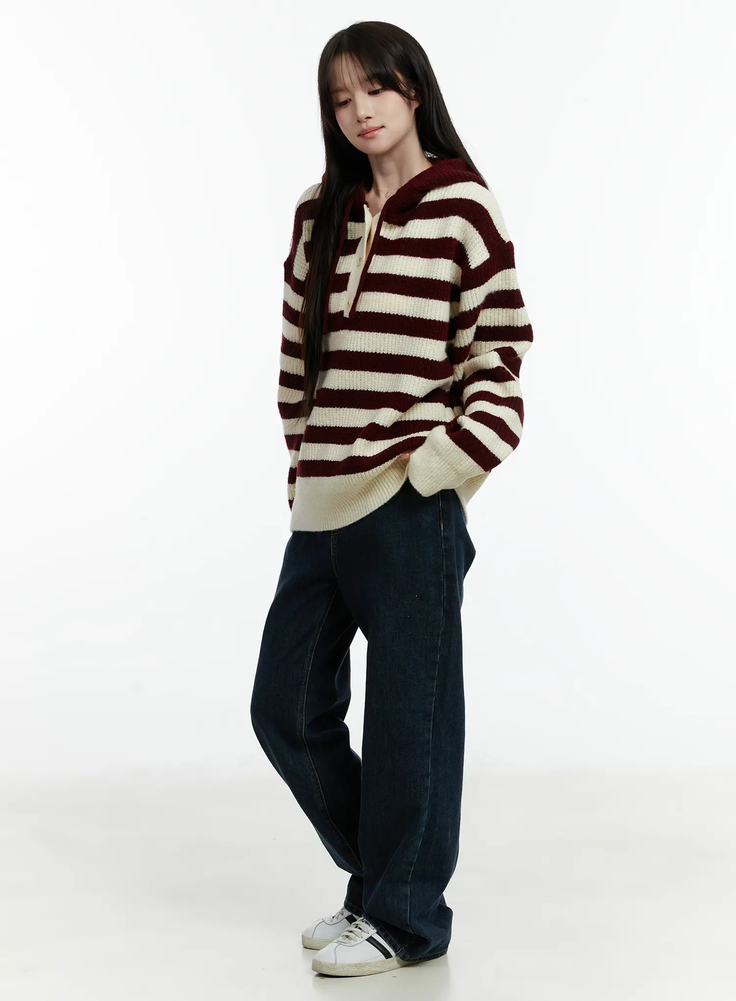 Rylee Fleece-Lined Wide-Leg Jeans CD523 - Image 4
