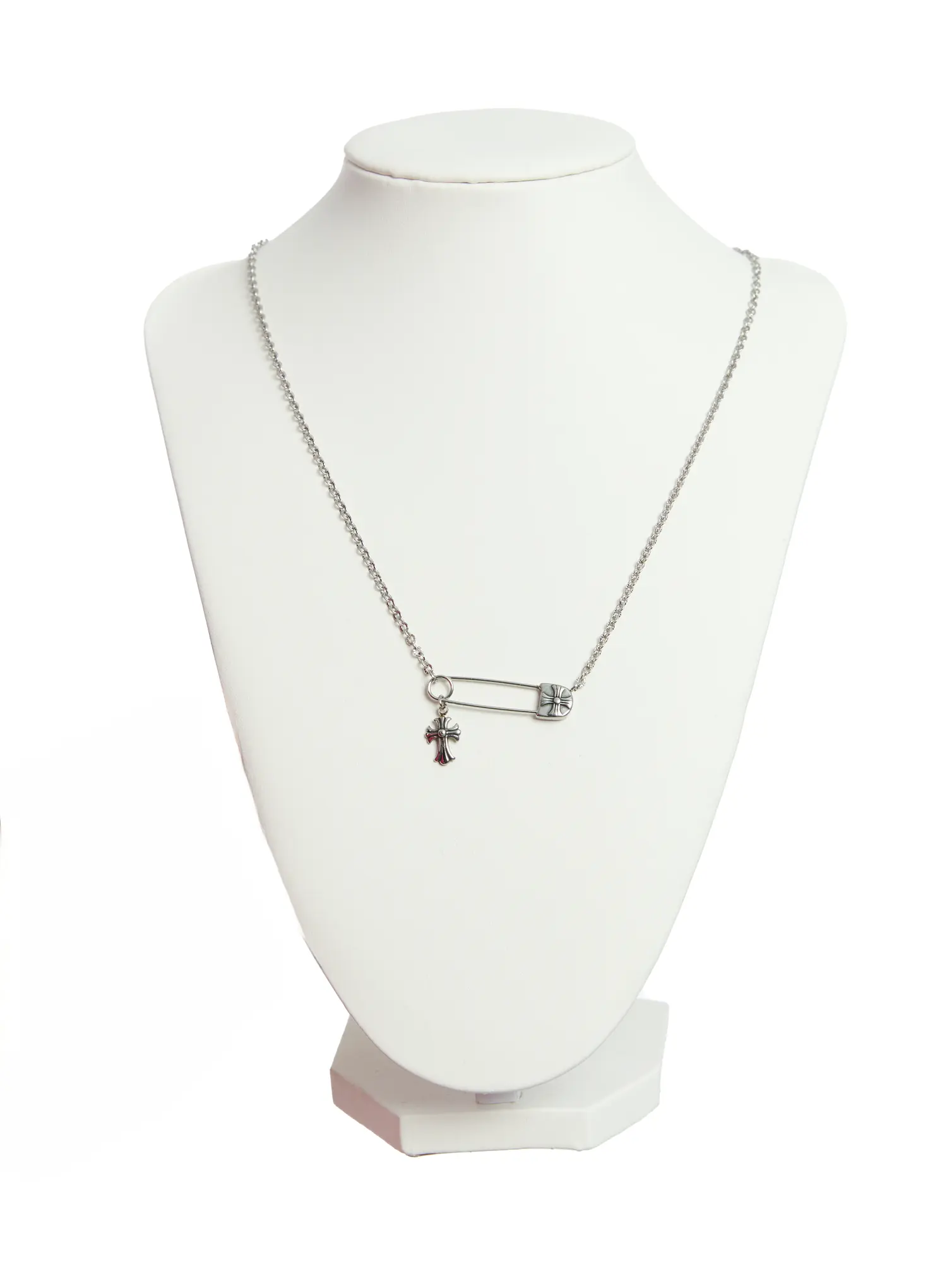 Safety Pin Necklace CO503 - Image 3