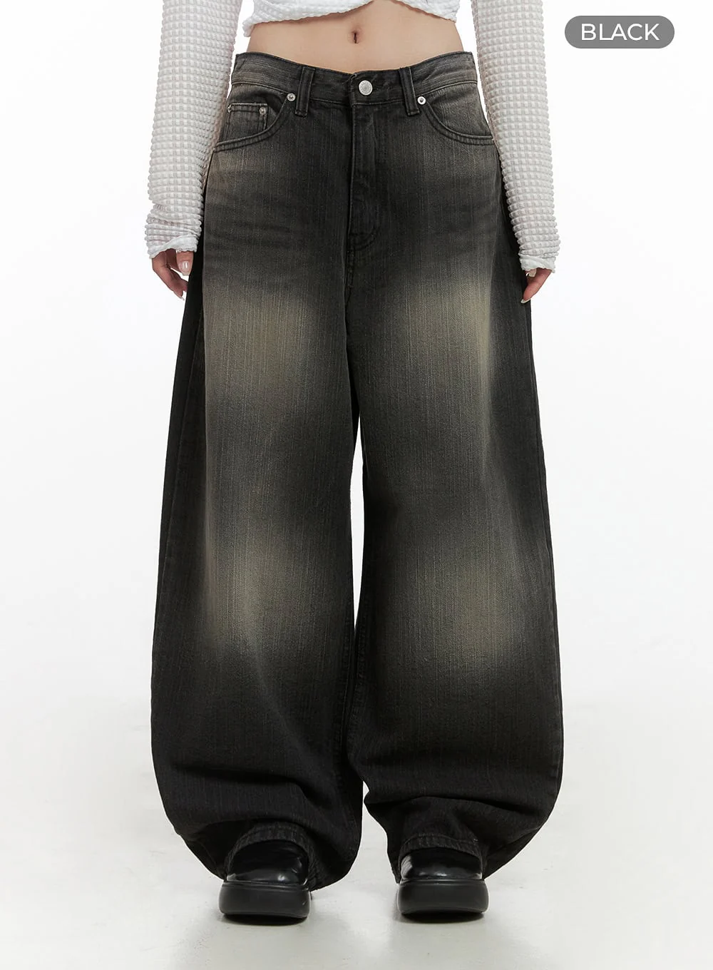 Sage Back-Buttoned Wide Pants CS430 - Image 8