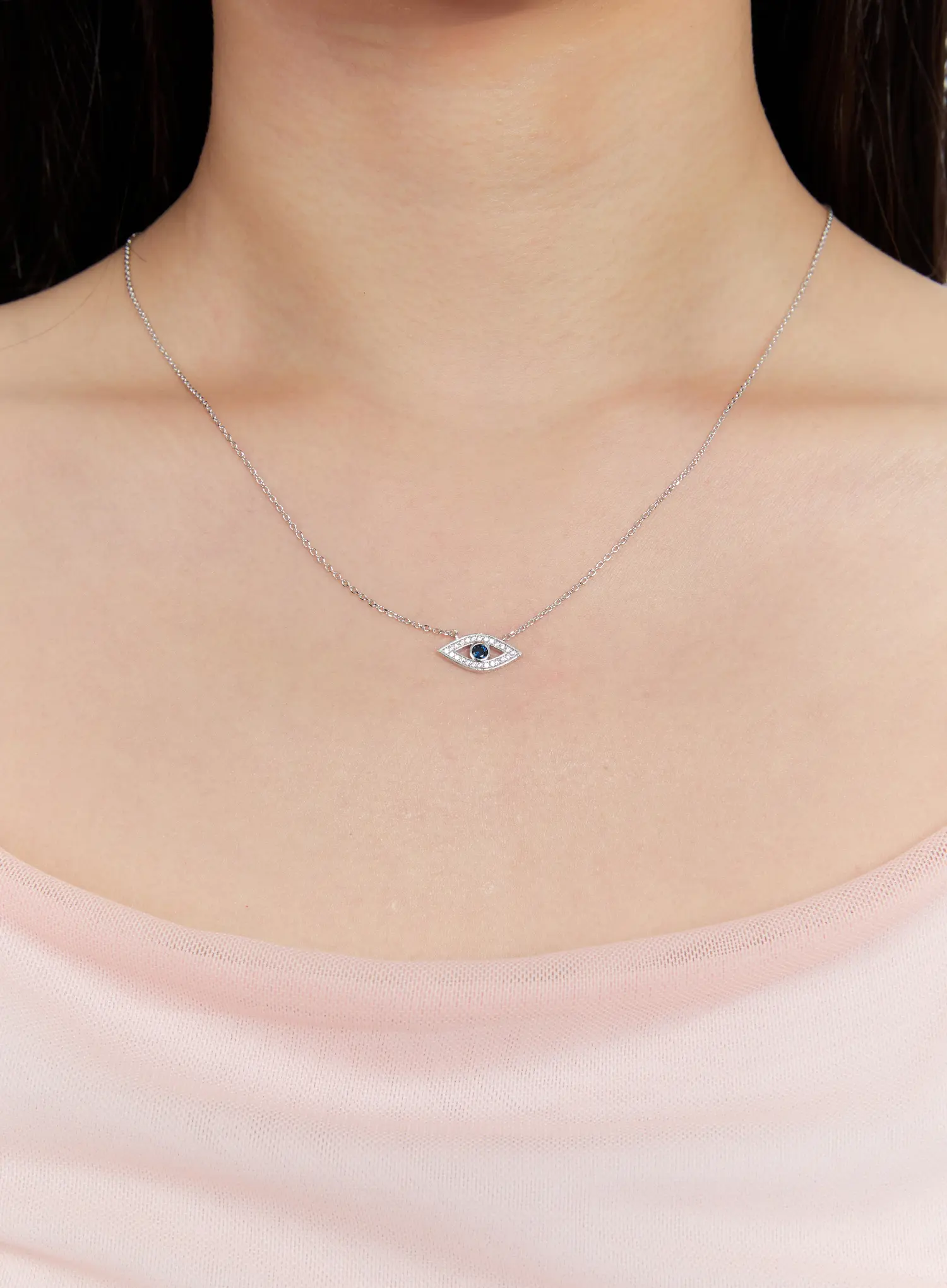 Sapphire Gaze Necklace IS517 - Image 2