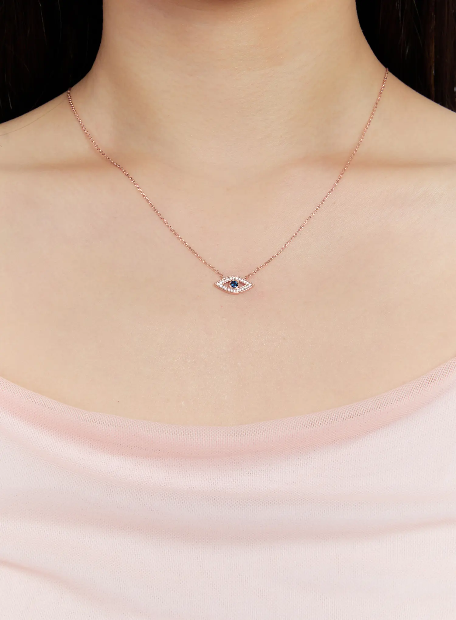 Sapphire Gaze Necklace IS517 - Image 4