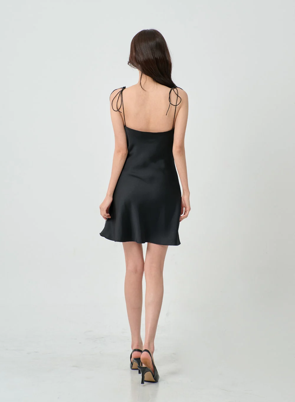 Satin Lingerie Style Mini Dress IN08 - Image 11