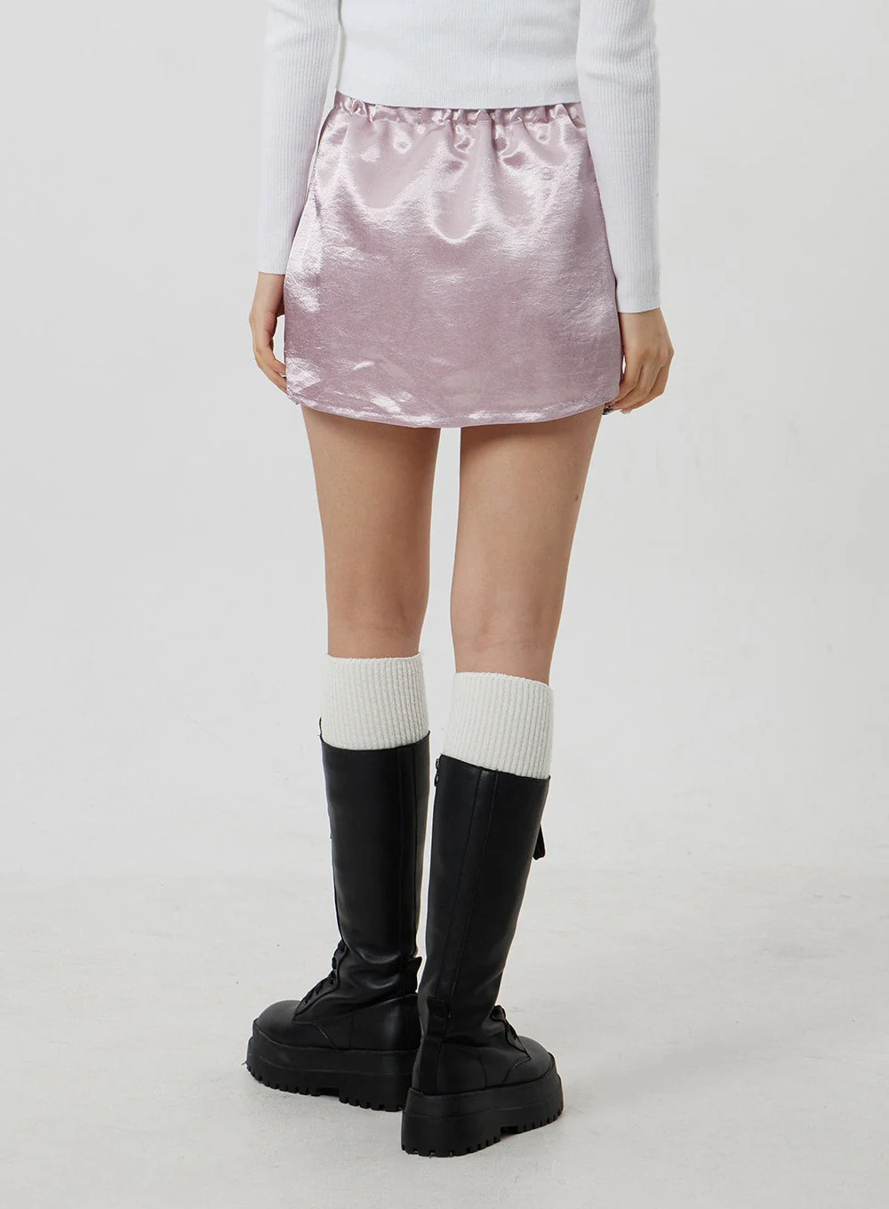 Satin Mini Skirt CJ330 - Image 6