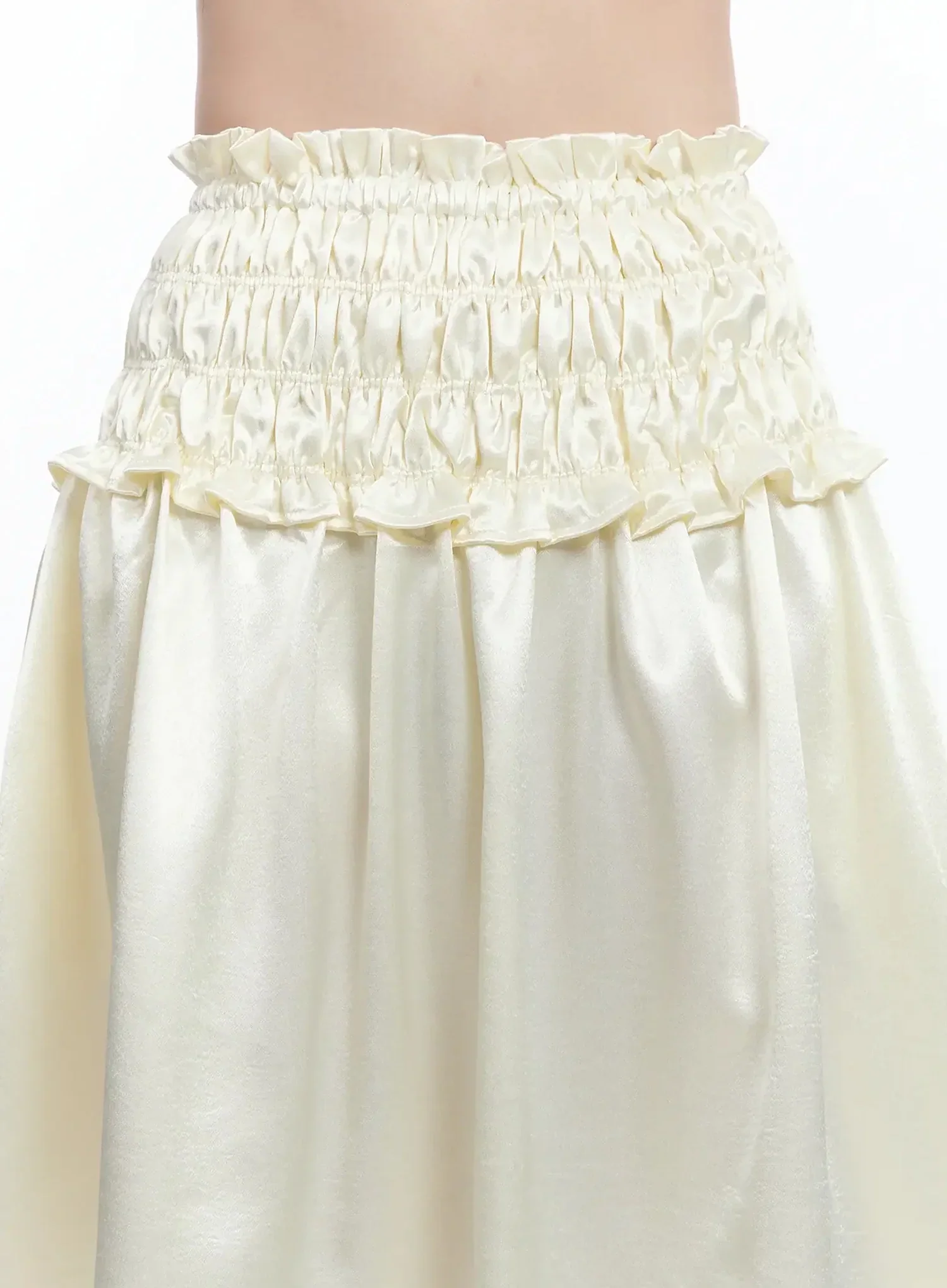Satin Ruffle Midi Skirt IM519 - Image 4