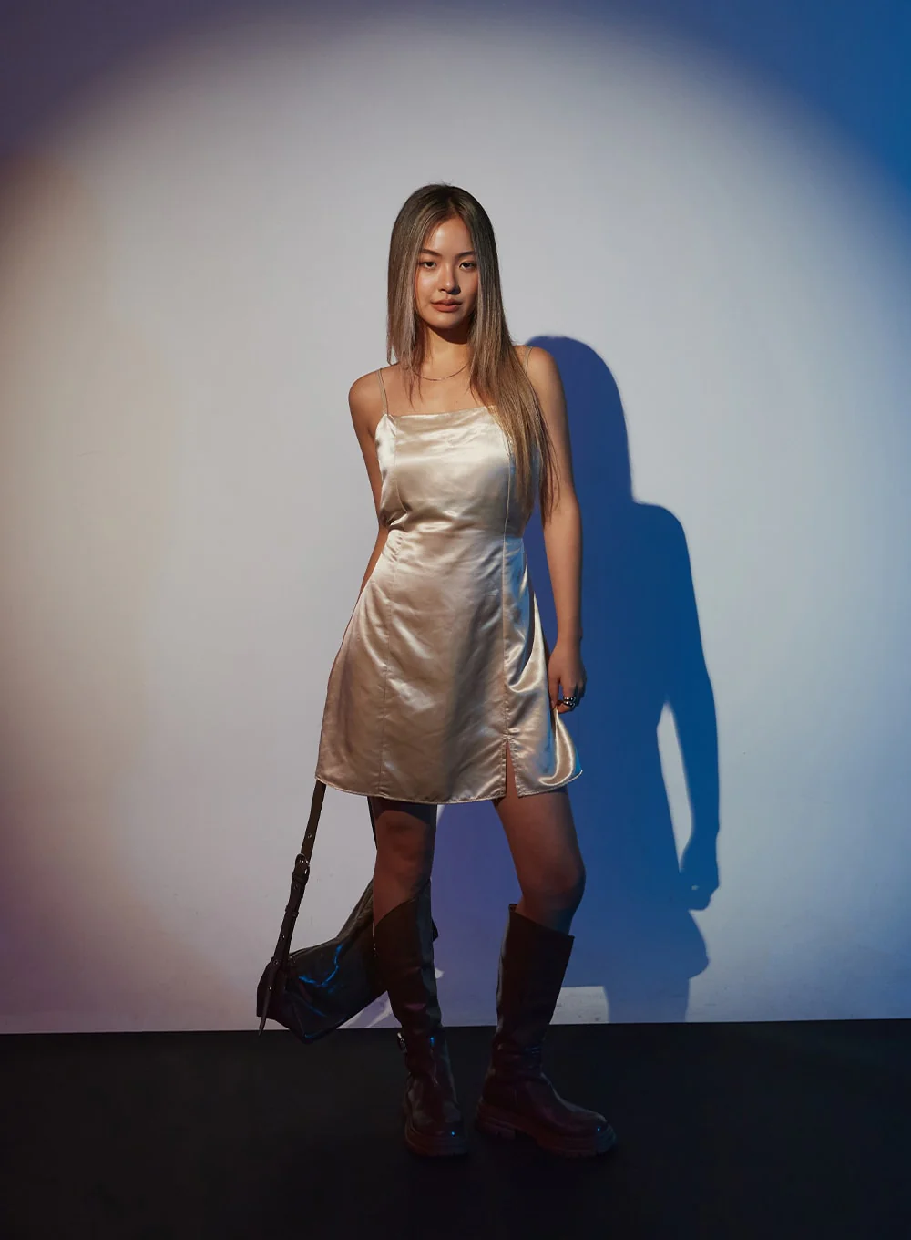 Satin Slit Sleeveless Mini Dress ID30 - Image 6