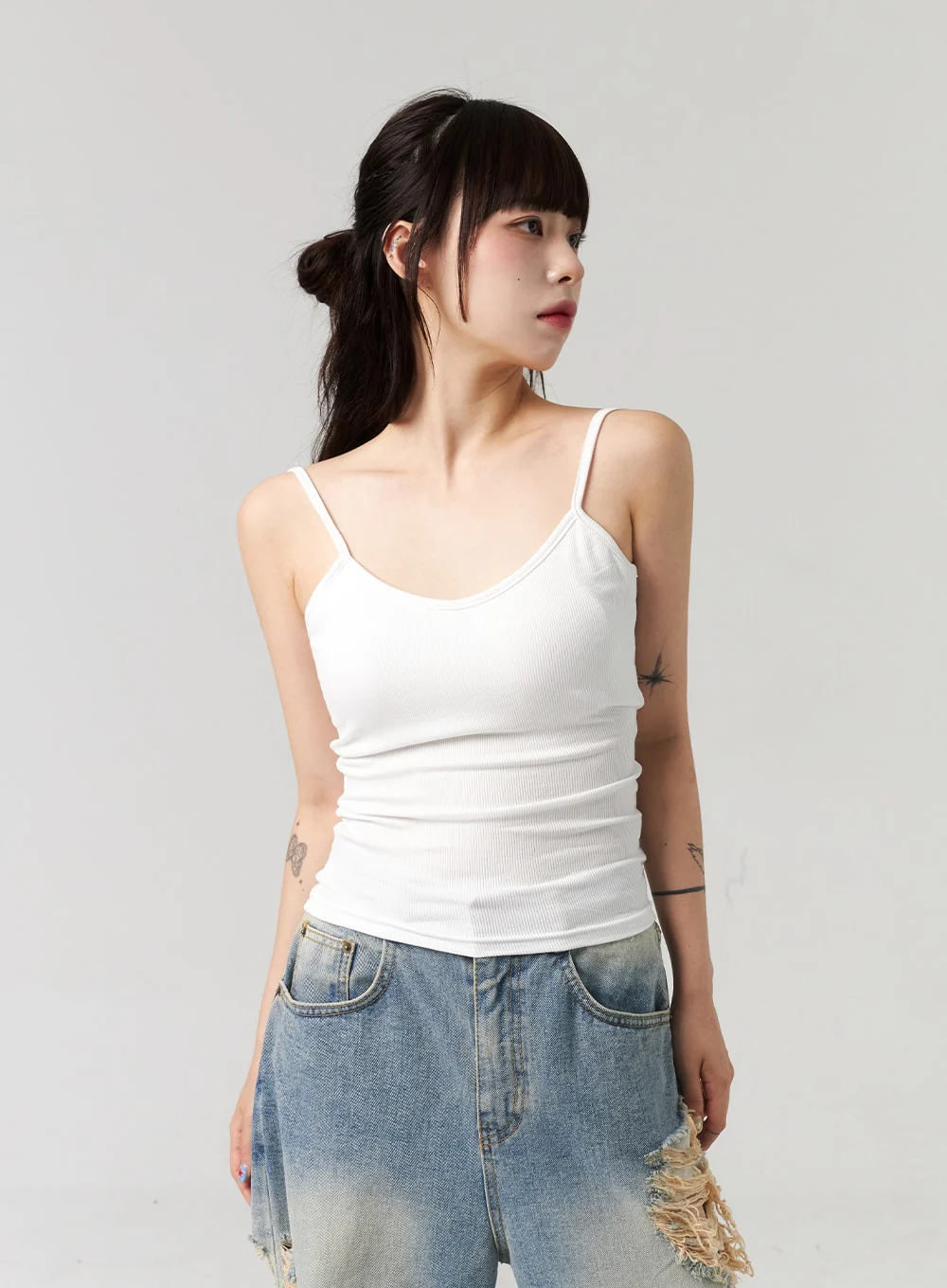 Scoop Neck Ribbed Top CL313 - Image 11