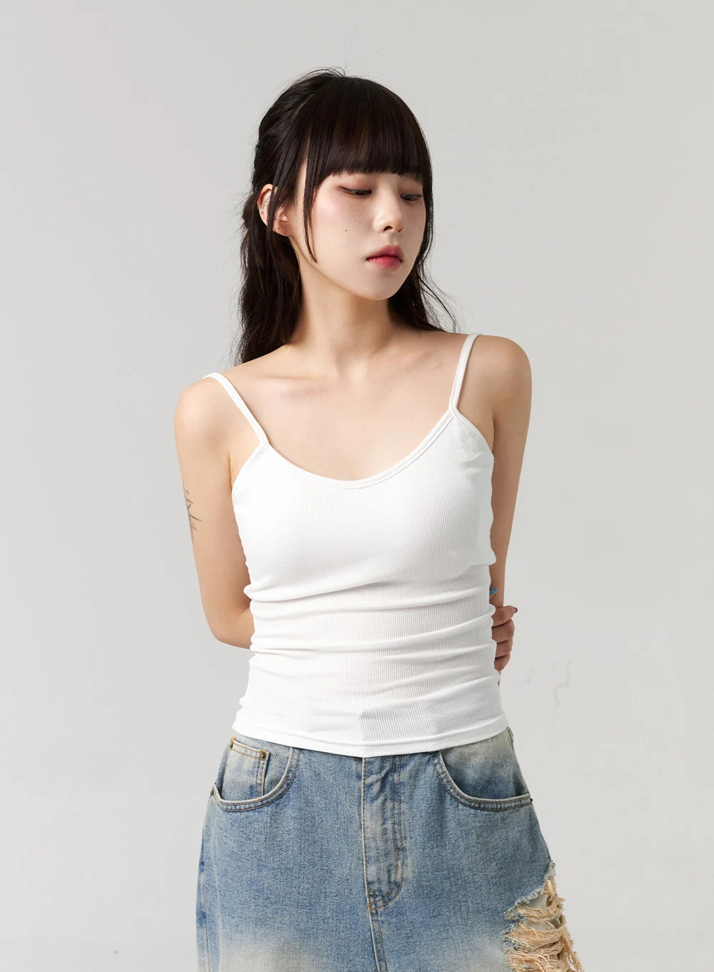 Scoop Neck Ribbed Top CL313 - Image 12