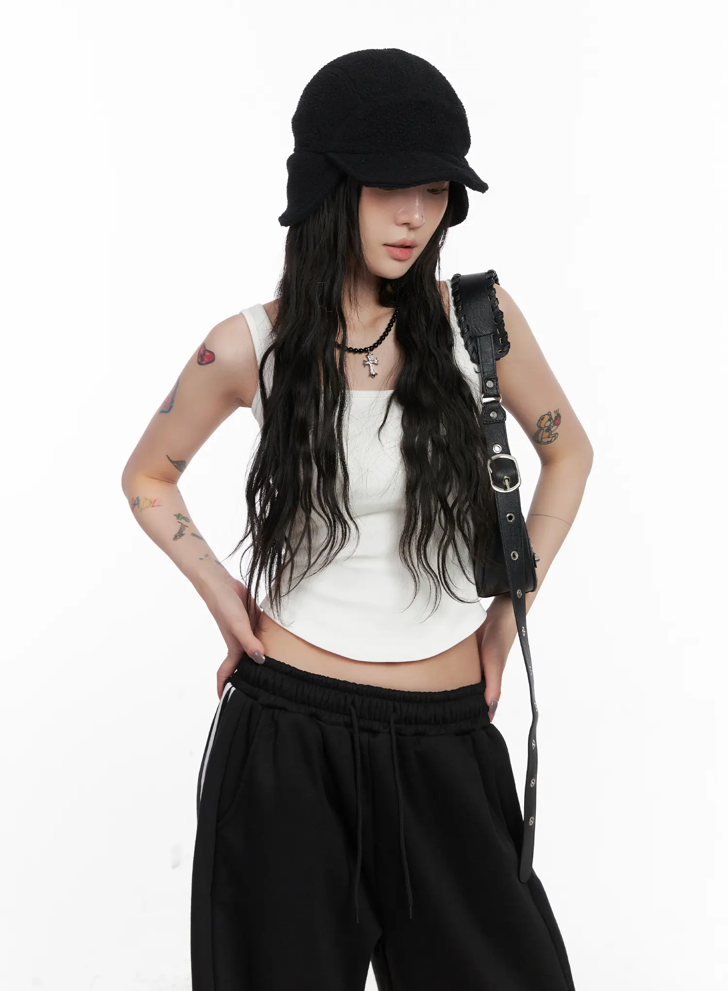 Sculpted Cropped Tank Top CN512 - Image 11