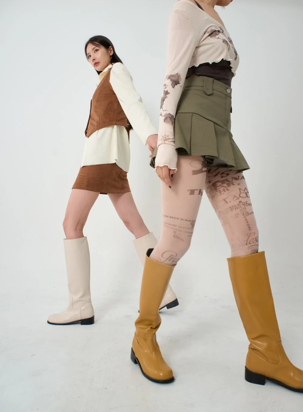 Semi Pleated Mini Skirt IO12 - Image 13