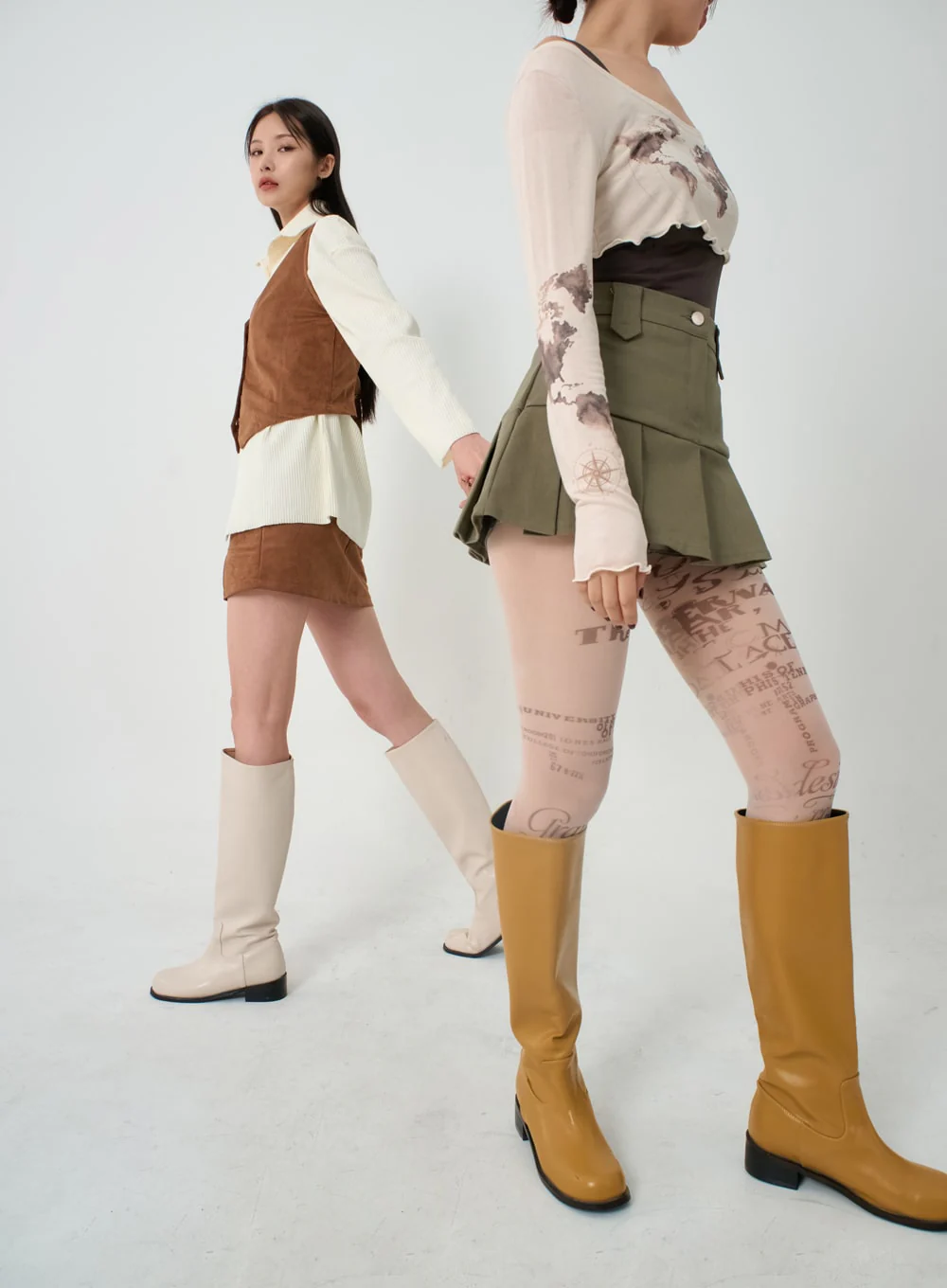 Semi Pleated Mini Skirt IO12 - Image 14