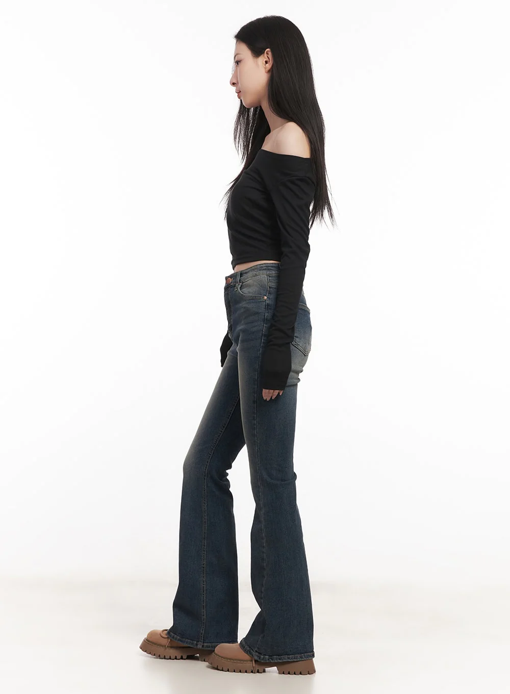 Semi-Sheer Off-Shoulder Top CM517 - Image 3