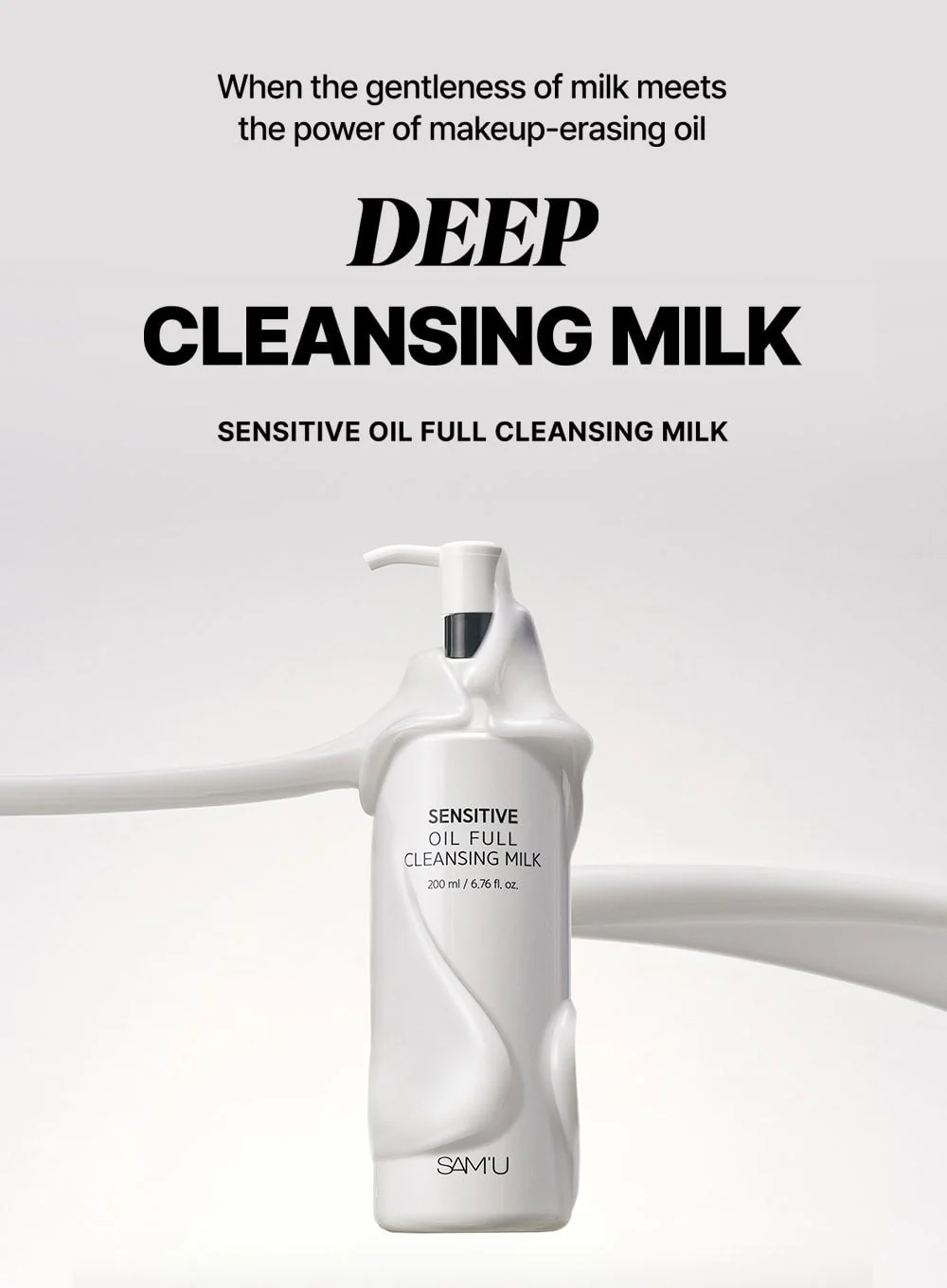 Sensitive Oil Full Cleansing Milk (200ml) - Image 2