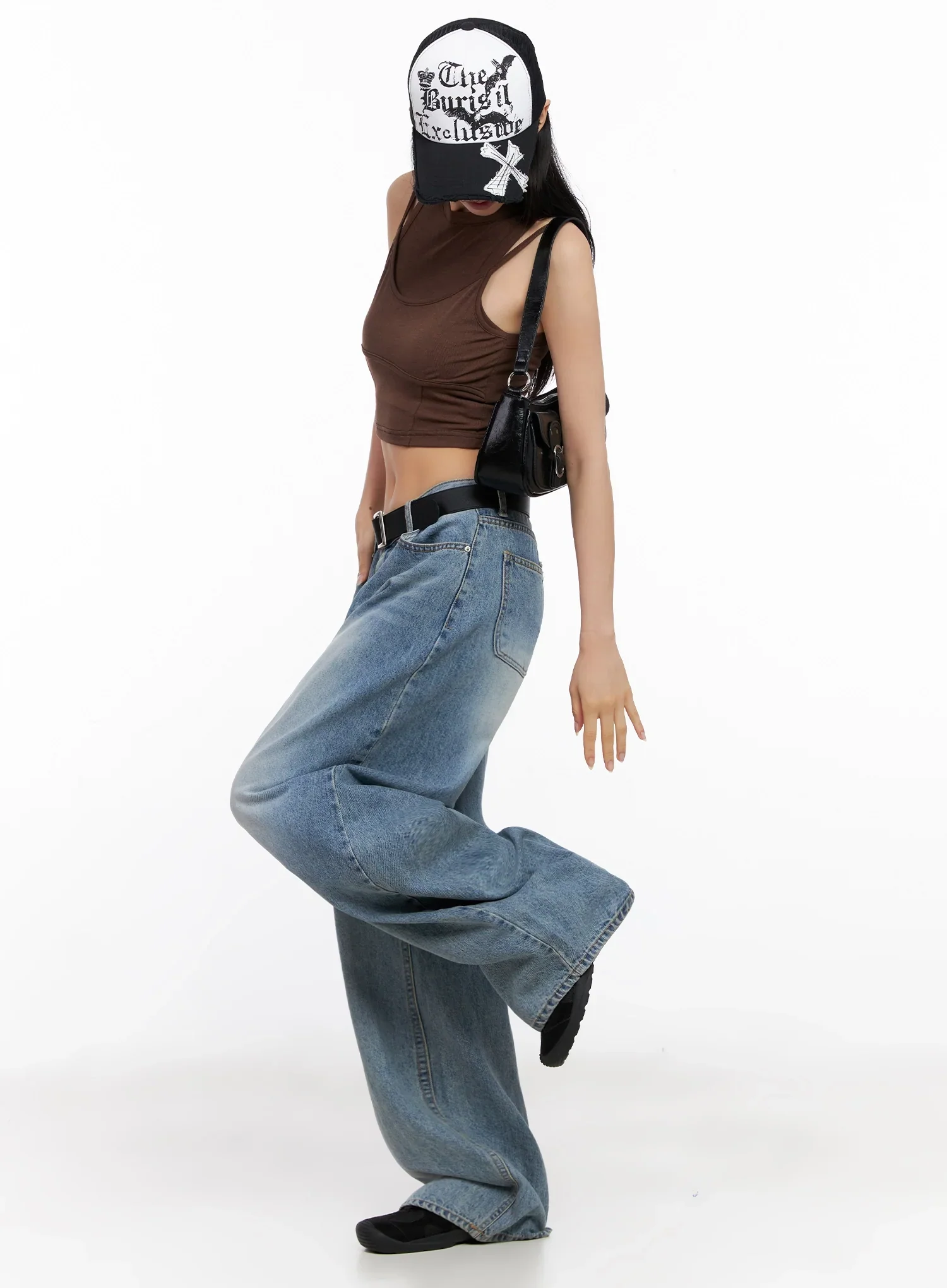 Seojin Washed Wide-Leg Jeans IG508 - Image 7