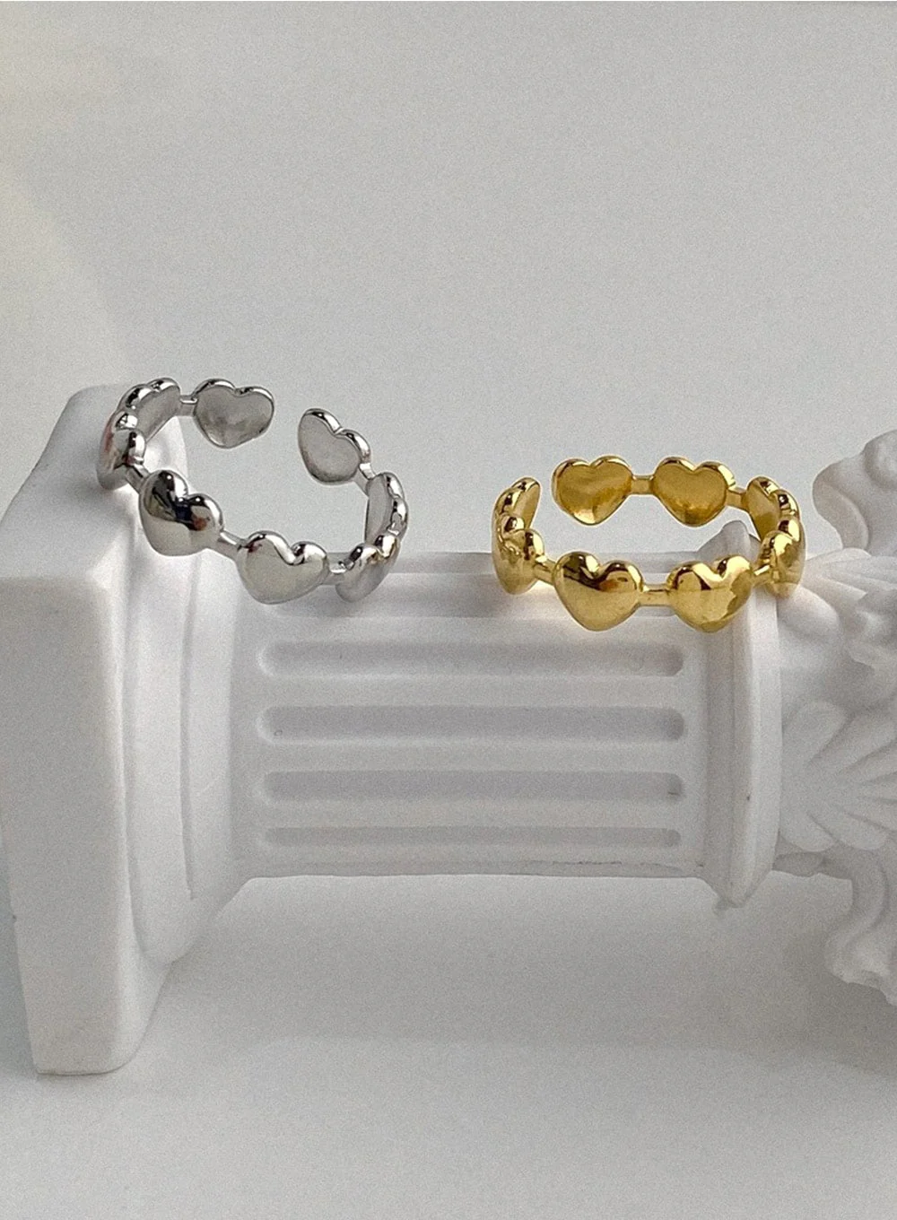 Serena Open Heartline Ring IA524 - Image 3