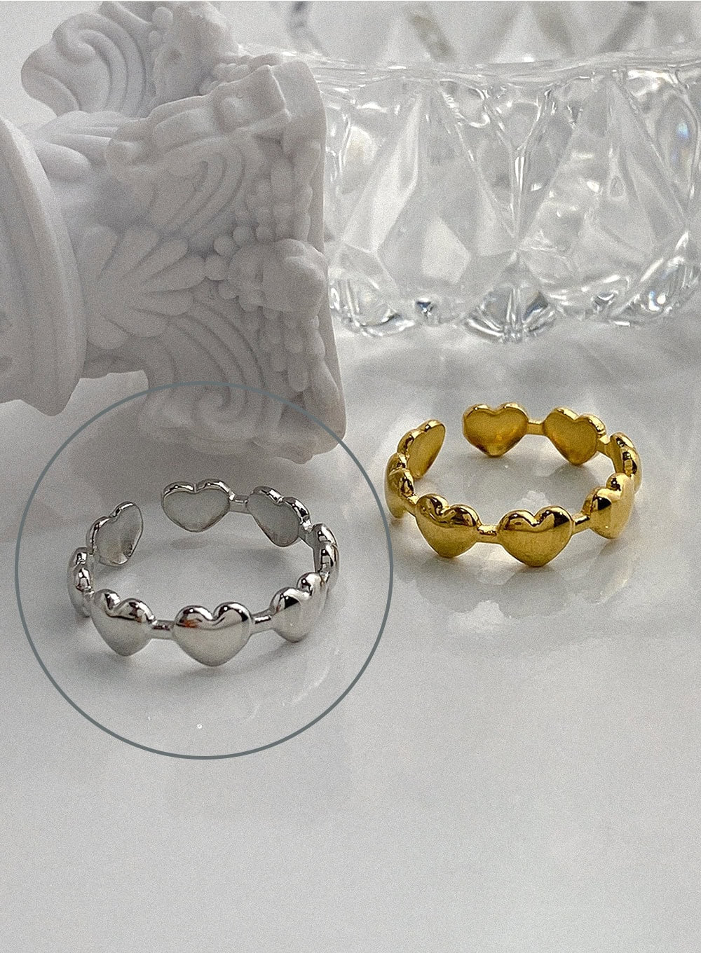 Serena Open Heartline Ring IA524 - Image 5