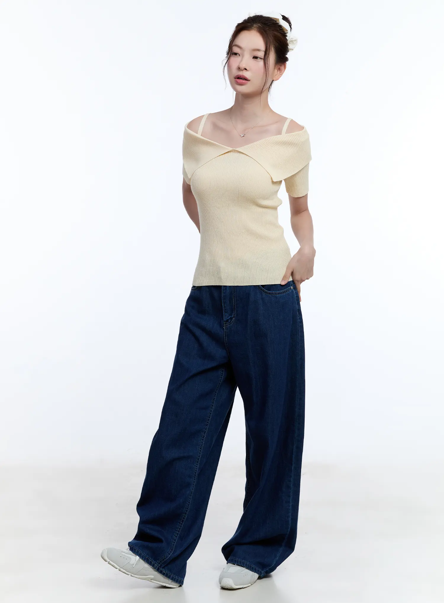 Seulgi Relaxed-Fit Baggy Jeans CU513 - Image 4