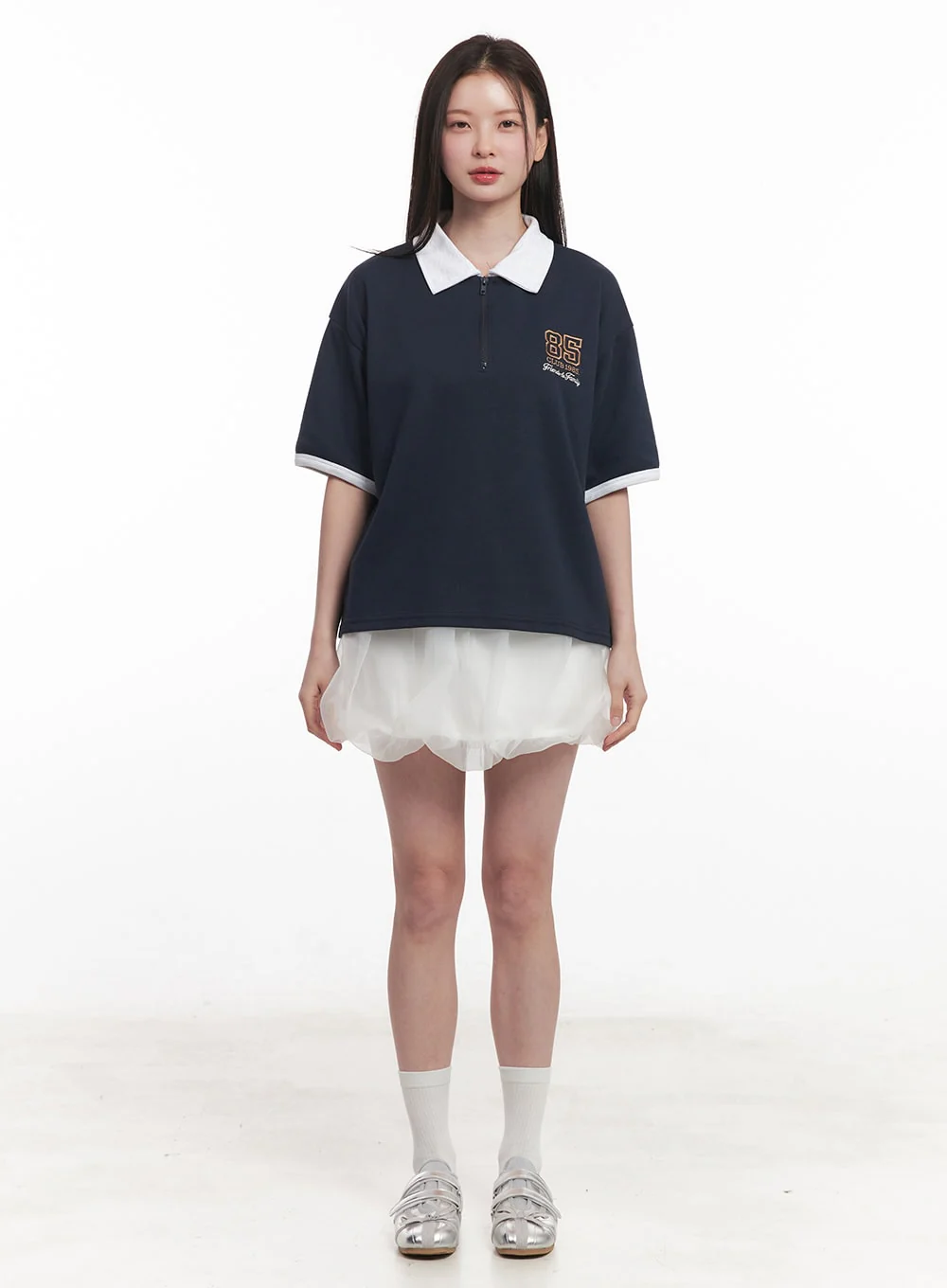 Sheer Cloud Bubble Mini Skirt IY513 - Image 4