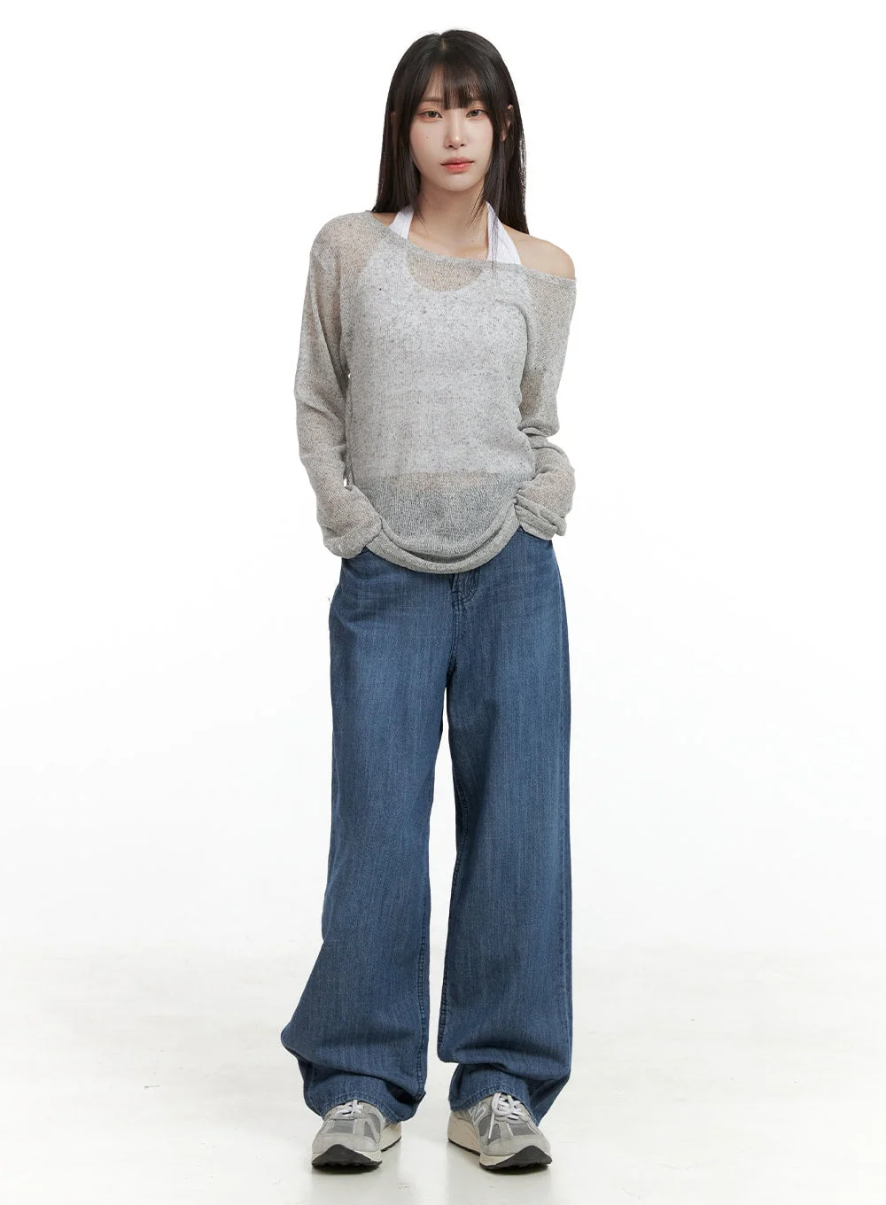 Sheer Elegance Long Sleeve Top CL425 - Image 2