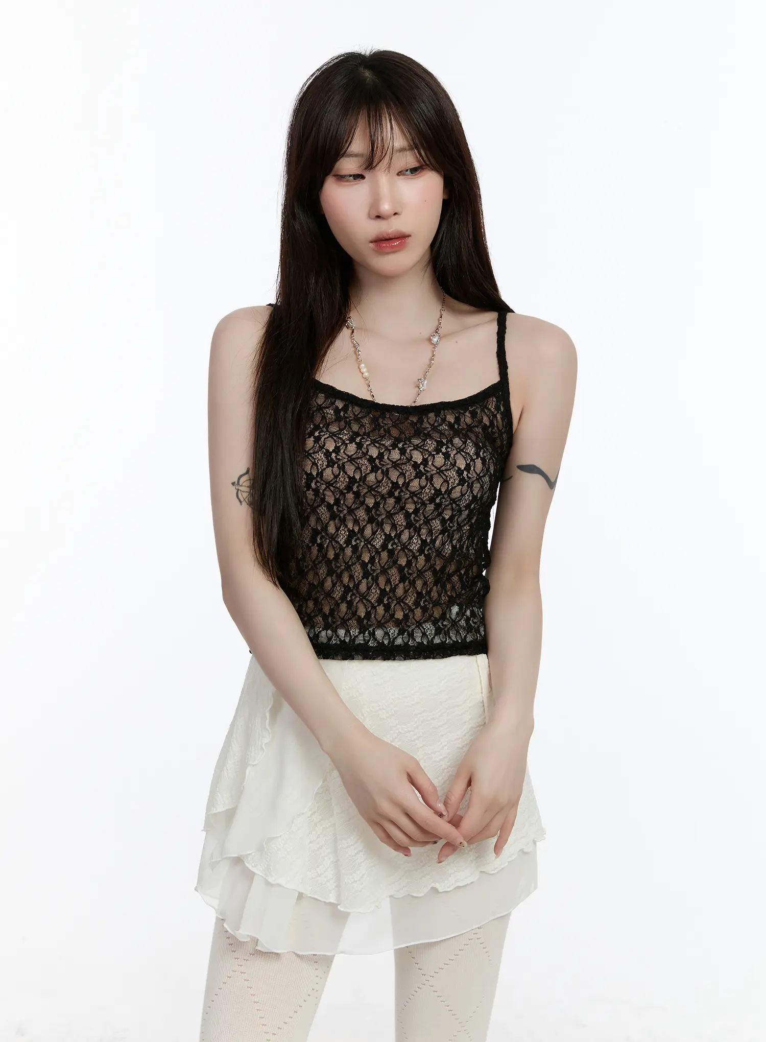 Sheer Lace Cami Top CA503 - Image 2