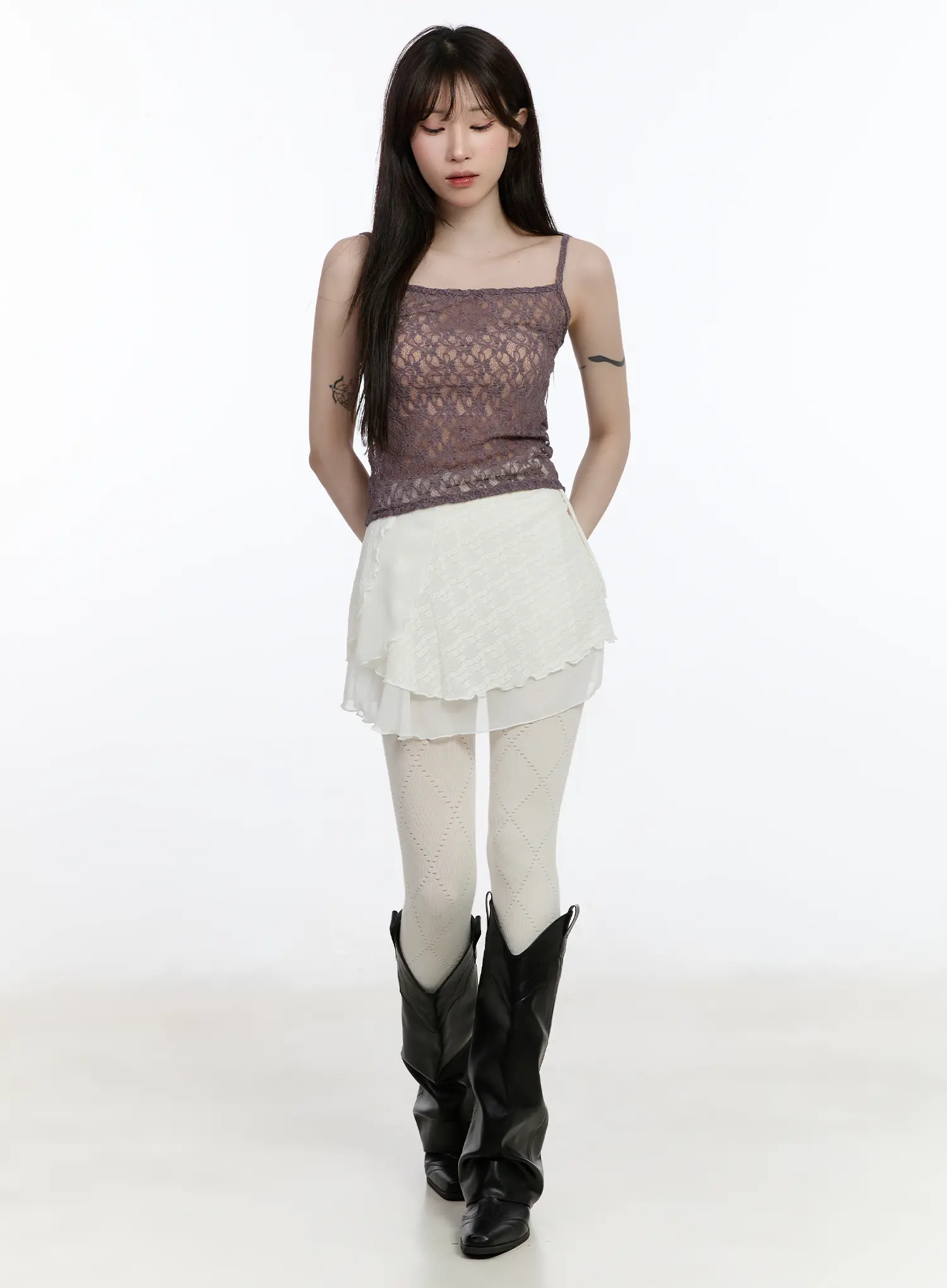 Sheer Lace Cami Top CA503 - Image 3