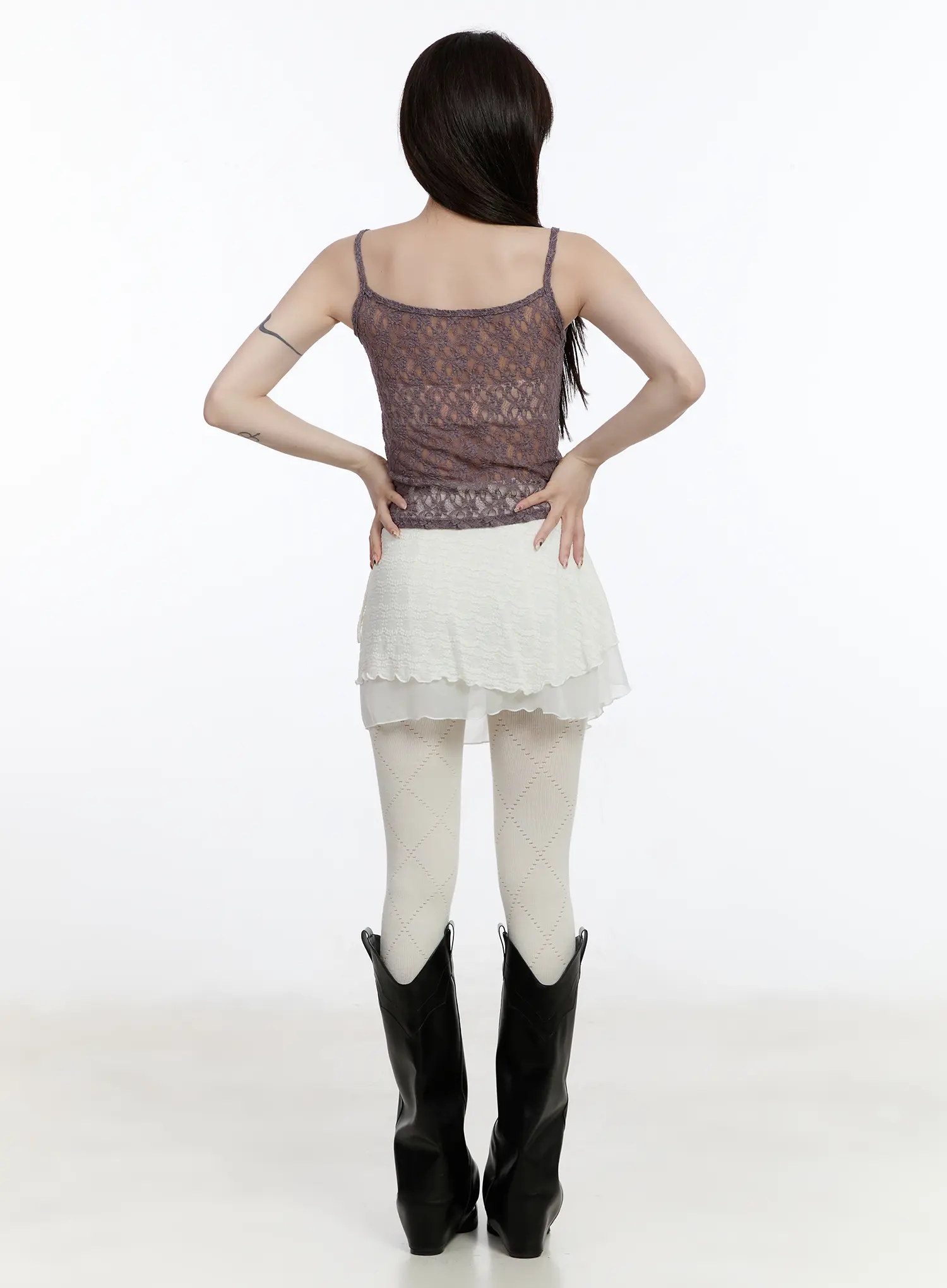 Sheer Lace Cami Top CA503 - Image 5